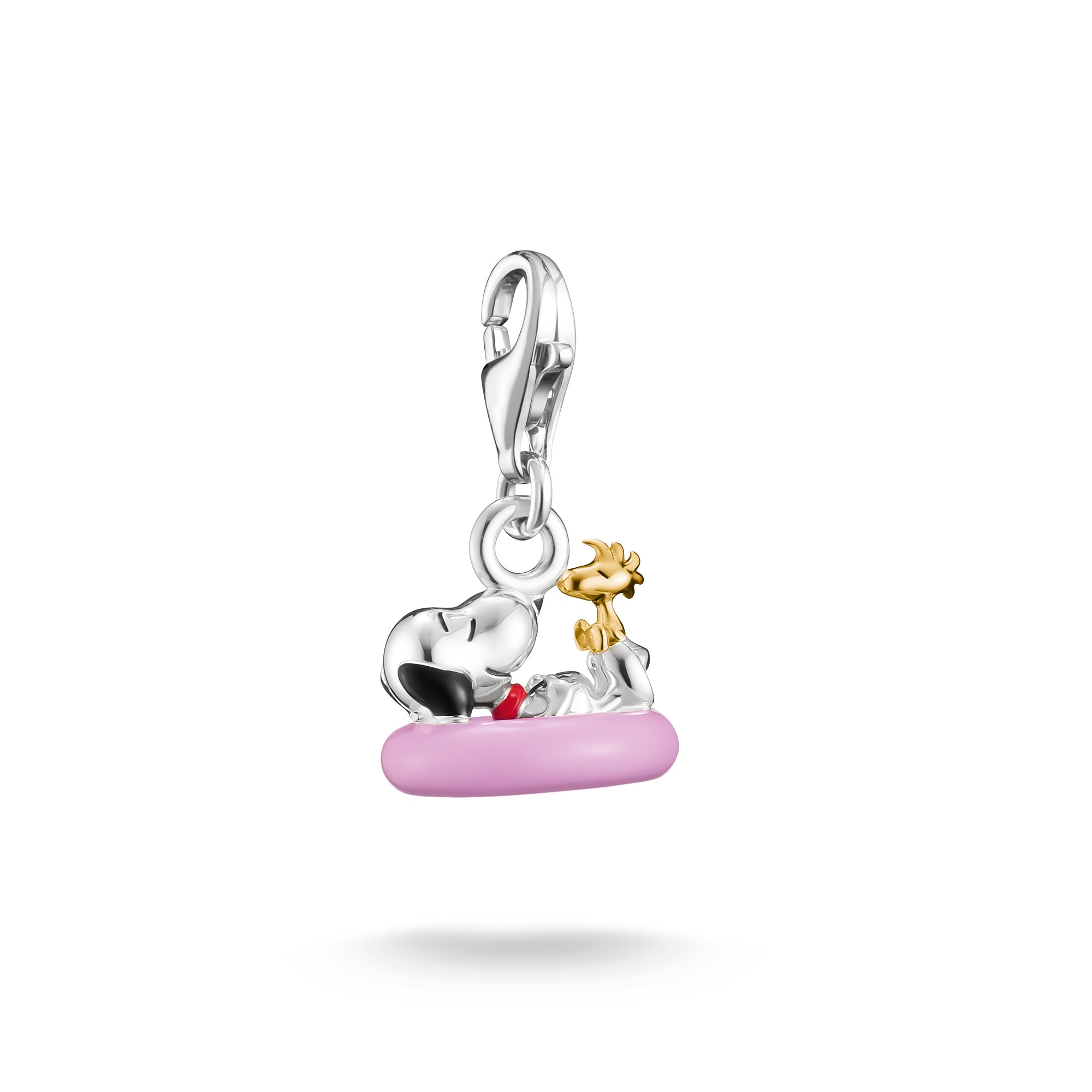 THOMAS SABO Charm-Einhänger »THOMAS SABO x Peanuts Snoopy/Woodstock m.Schwimmring Charm - Original« Emaille