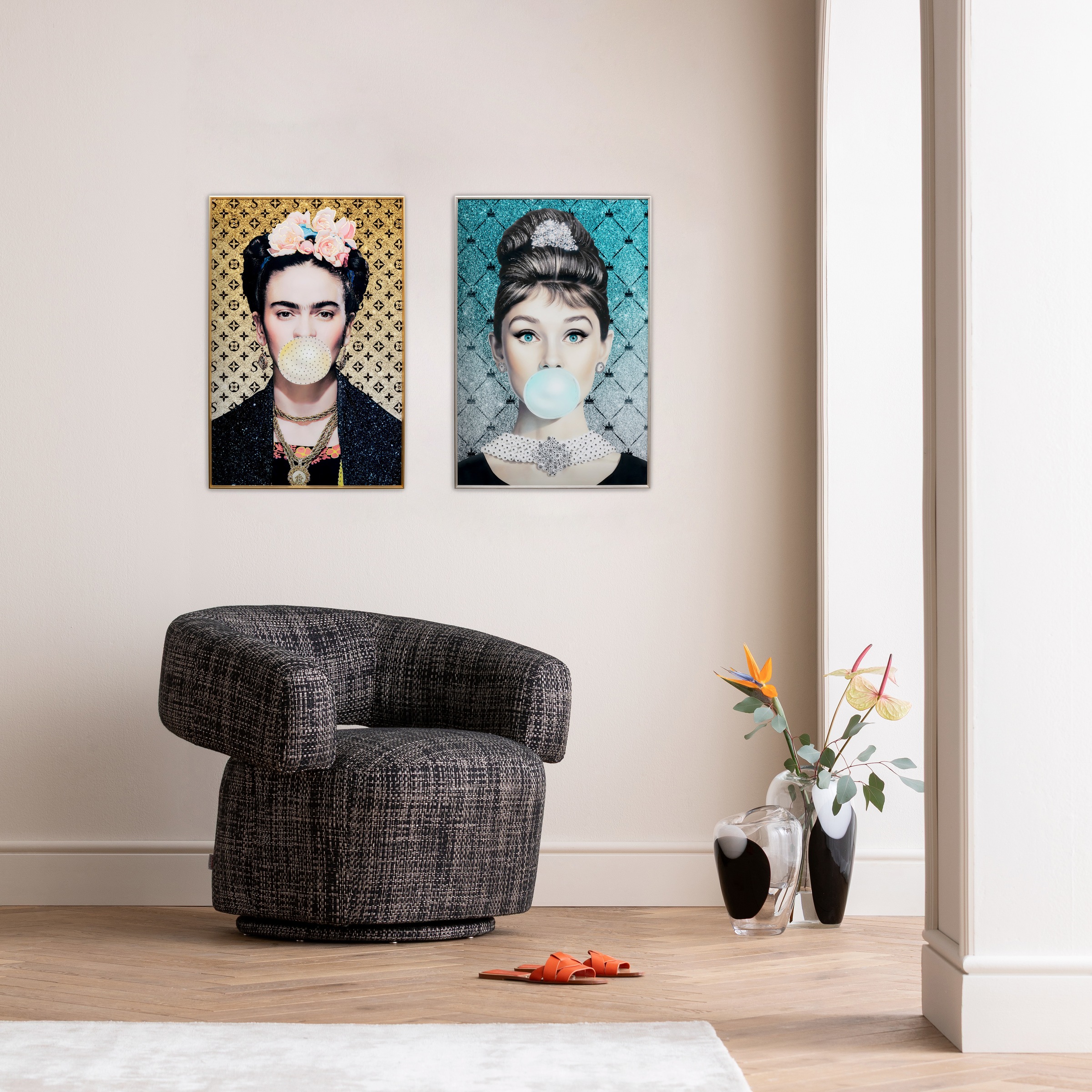 Kare Design Bild mit Rahmen »Gerahmtes Bild Muse Bubble Artist« 1,  verschiedene Größen