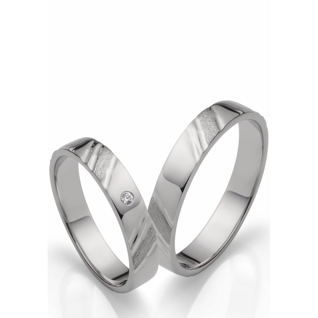 Firetti Trauring »Schmuck Geschenk Hochzeit Ehering "LIEBE"«, wahlweise mit oder ohne Zirkonia