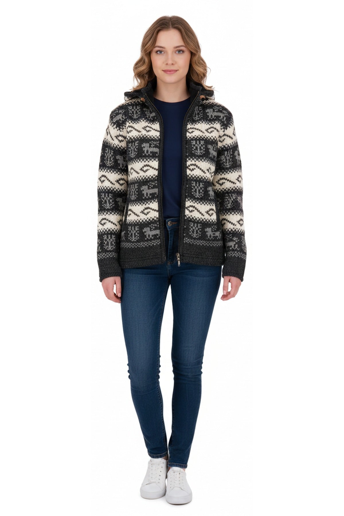 DEPROC Active Kapuzenfleecejacke »ANNAPURNA II« mit Kapuze mit Kapuze und weichem Fleece gefüttert