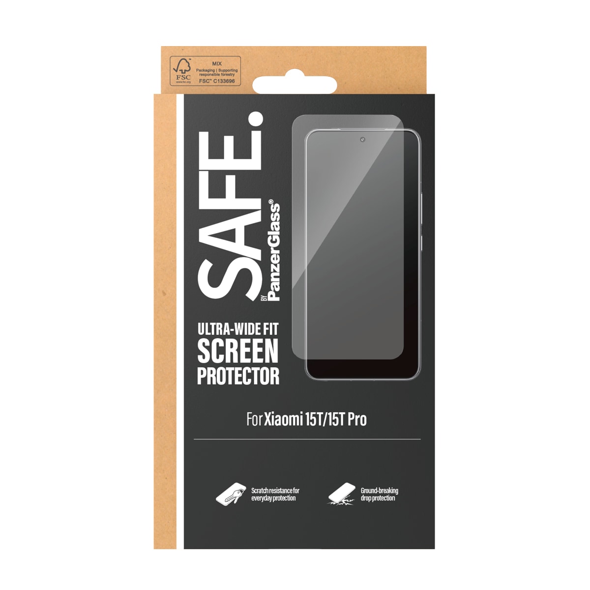 SAFE by PanzerGlass Displayschutzglas »Ultra-Wide Fit Screen Protector« für Xiaomi 15T