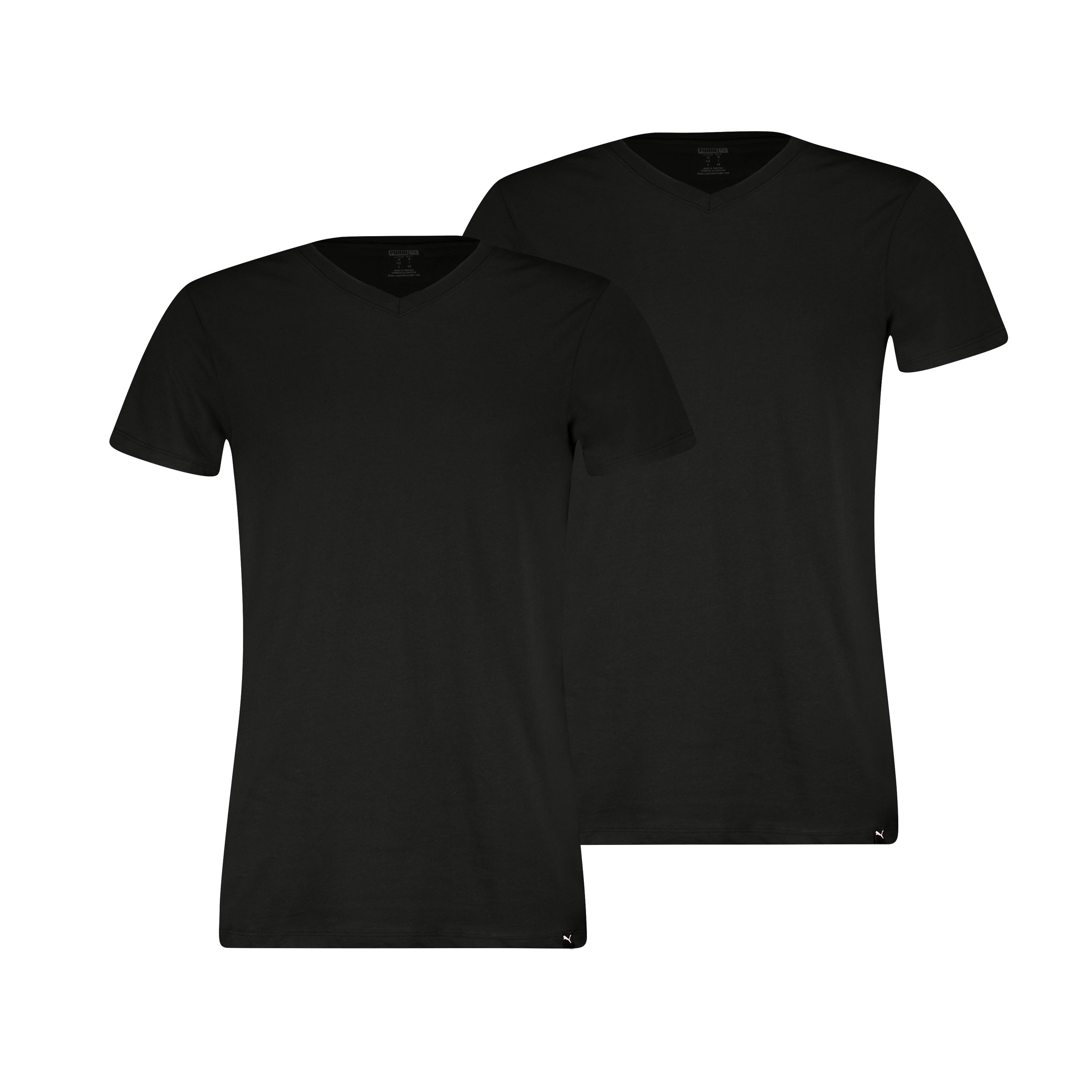 PUMA T-Shirt »PUMA EVERYDAY V-NECK TEE« 2er Pack,  mit kurzen Ärmeln und V-Ausschnitt