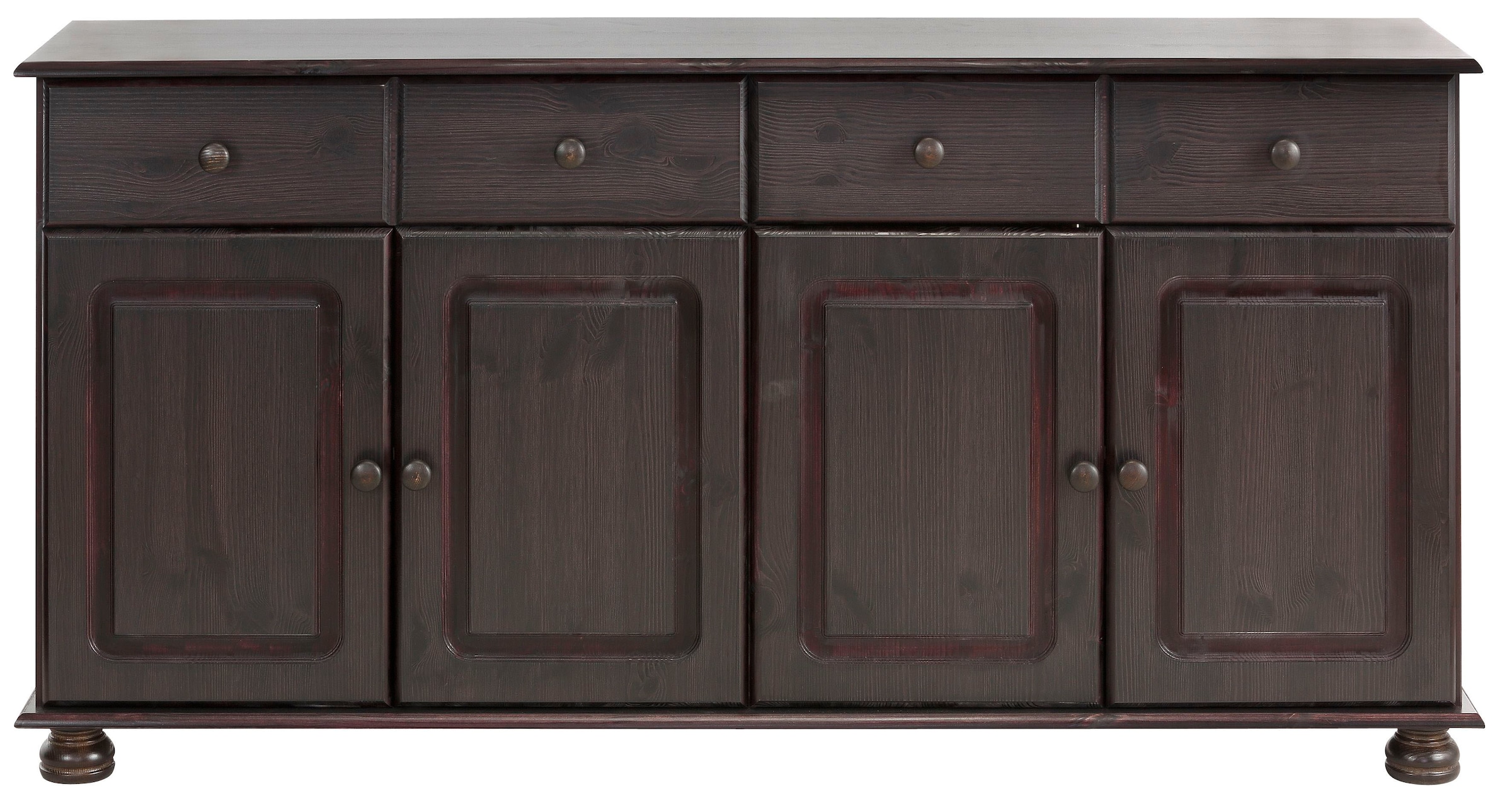 Home affaire Sideboard »Mette«, aus massivem Kiefernholz, in weiteren Farbvarianten, Breite 156 cm