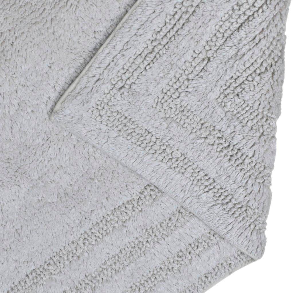 my home Badematte »Inga, Rahmen, Badvorleger, Badezimmer Teppich«, beidseitig nutzbar-fußbodenheizungsgeeignet-strapazierfähig, 100% Baumwolle, Hoch-Tief-Effekt, weich, trocknergeeignet