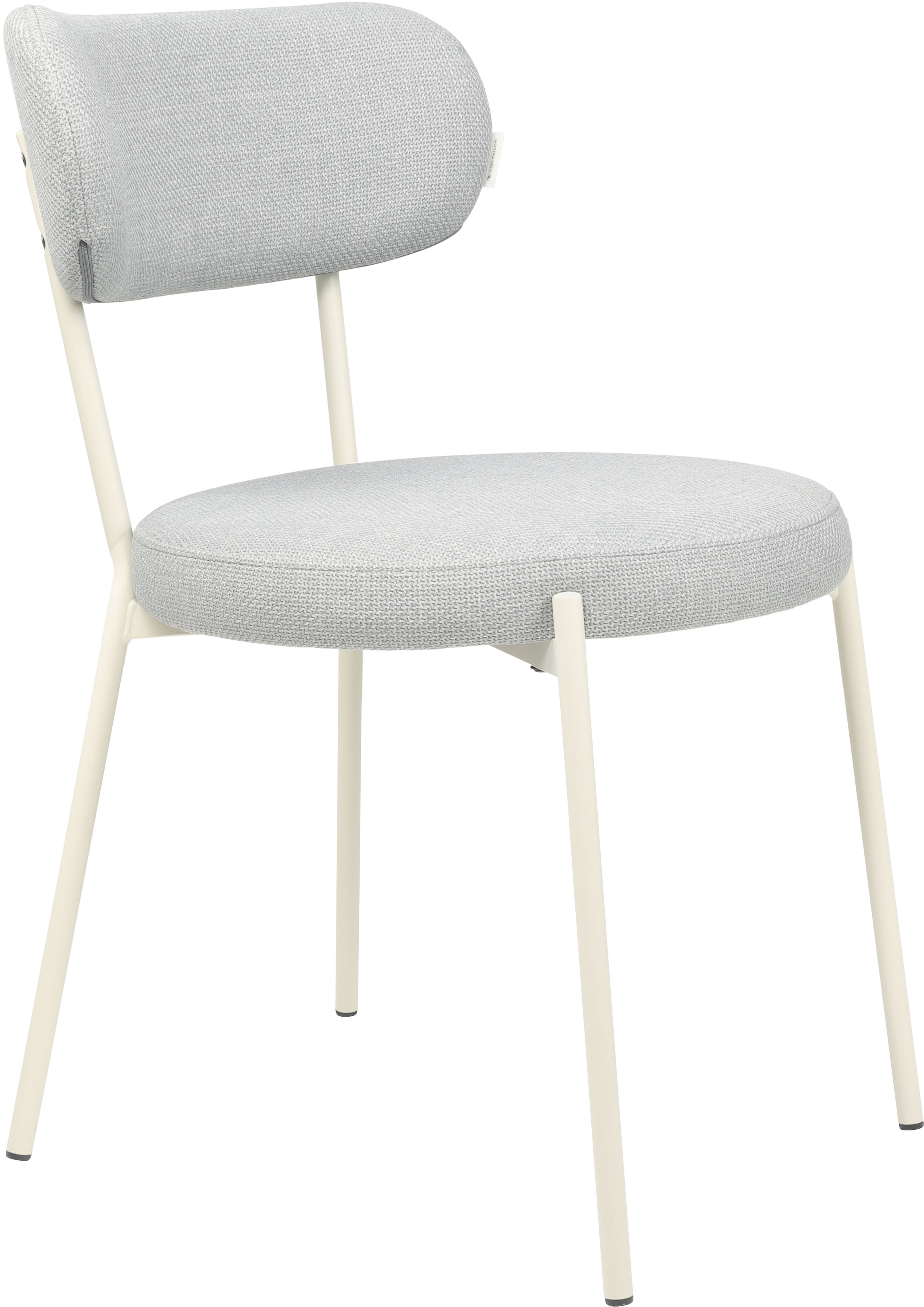 TOM TAILOR HOME 4-Fußstuhl »SOFT PAD CHAIR«, (Set), 2 St., Webstoff, Esszimmerstuhl, 4-Fußgestell, mit Rückenausschnitt