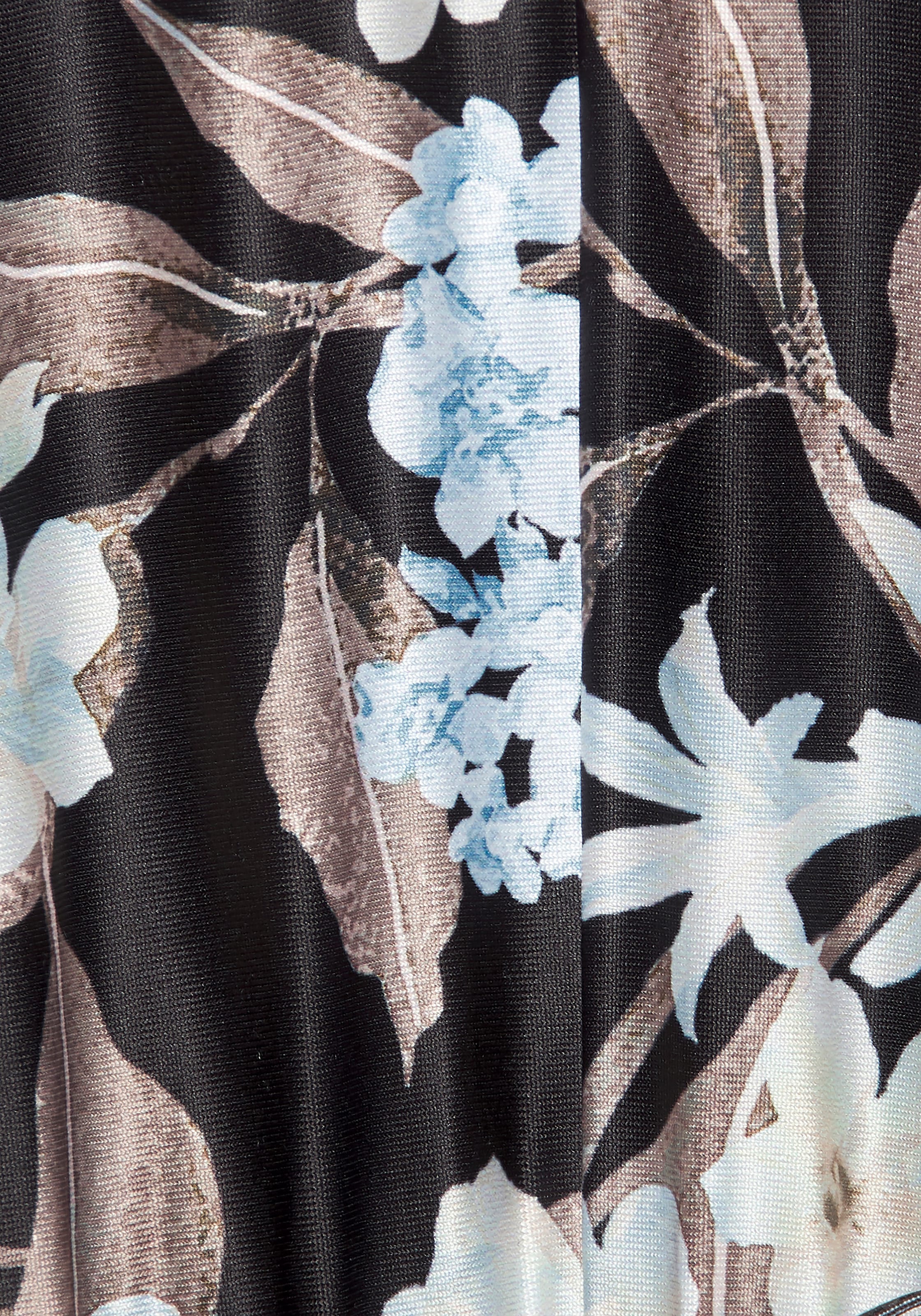 LASCANA Midikleid »aus bügelfreier Qualität mit Blumendruck« Ohne Taschen festlich-elegantes Sommerkleid, tailliertes Druckkleid, Jerseykleid