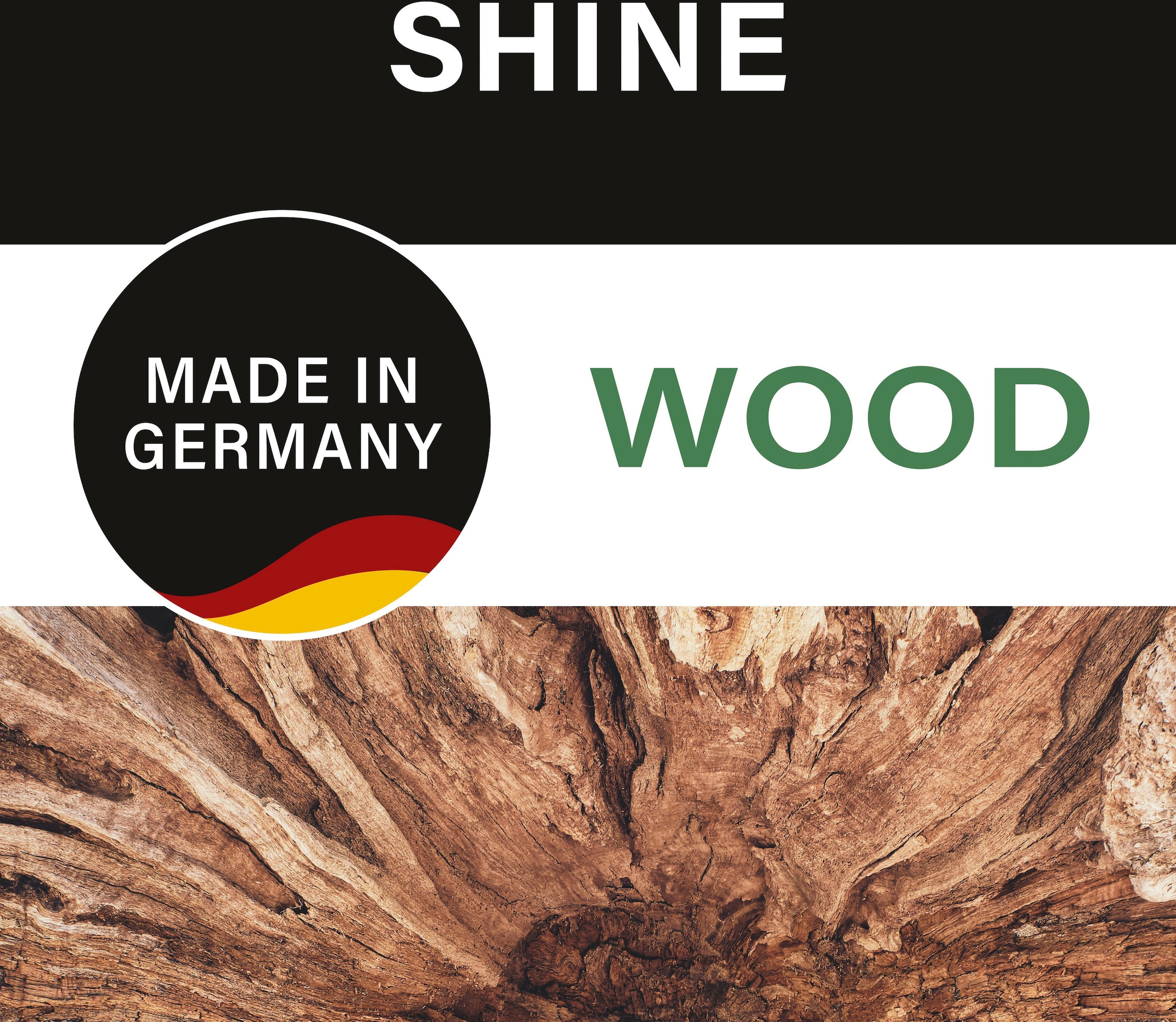 FISCHER & HONSEL Stehlampe »Shine-Wood«, für Leuchtmittel 3 x E27, Höhe ca. 164cm