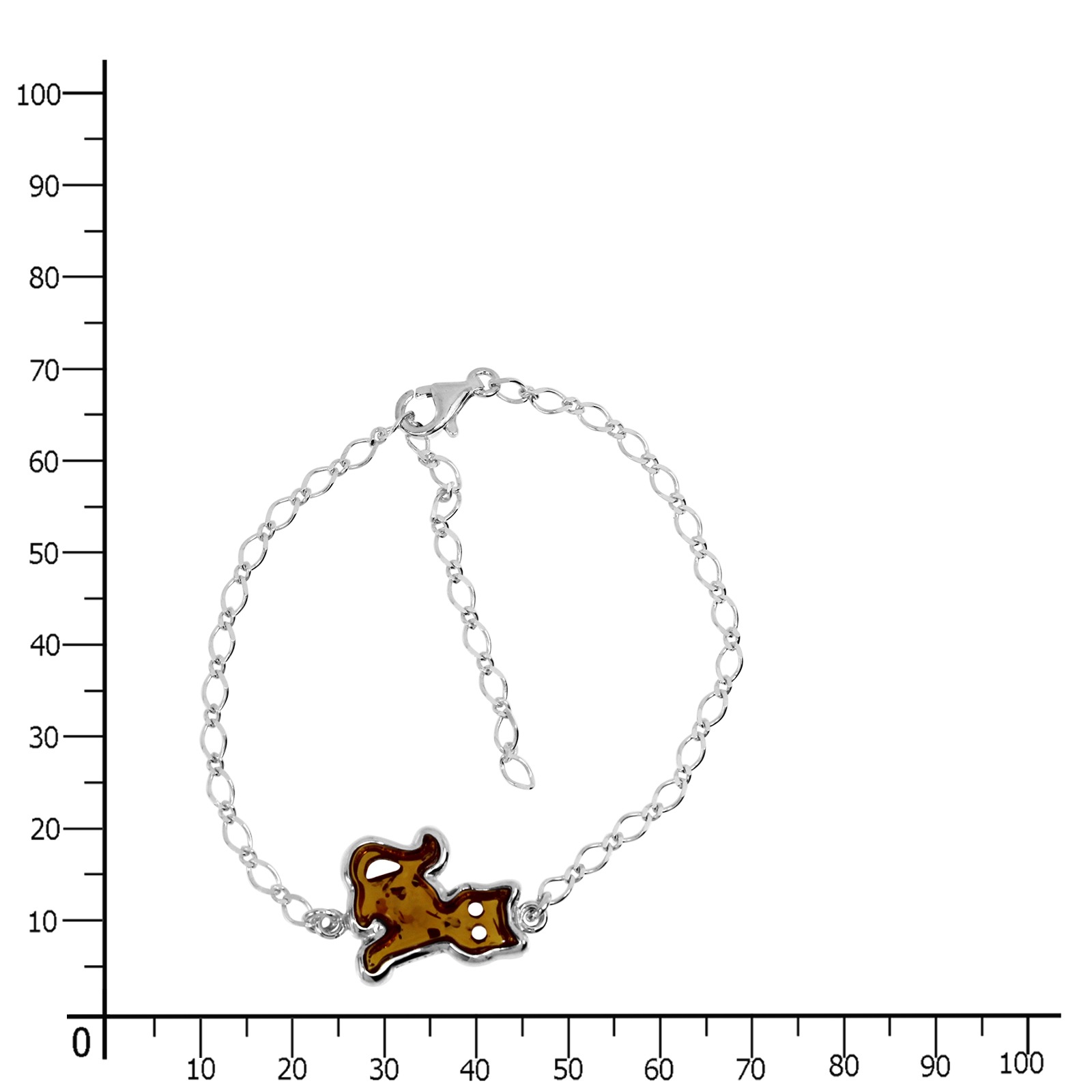 OSTSEE-SCHMUCK Armband »- Katze - Silber 925/000 - Bernstein«