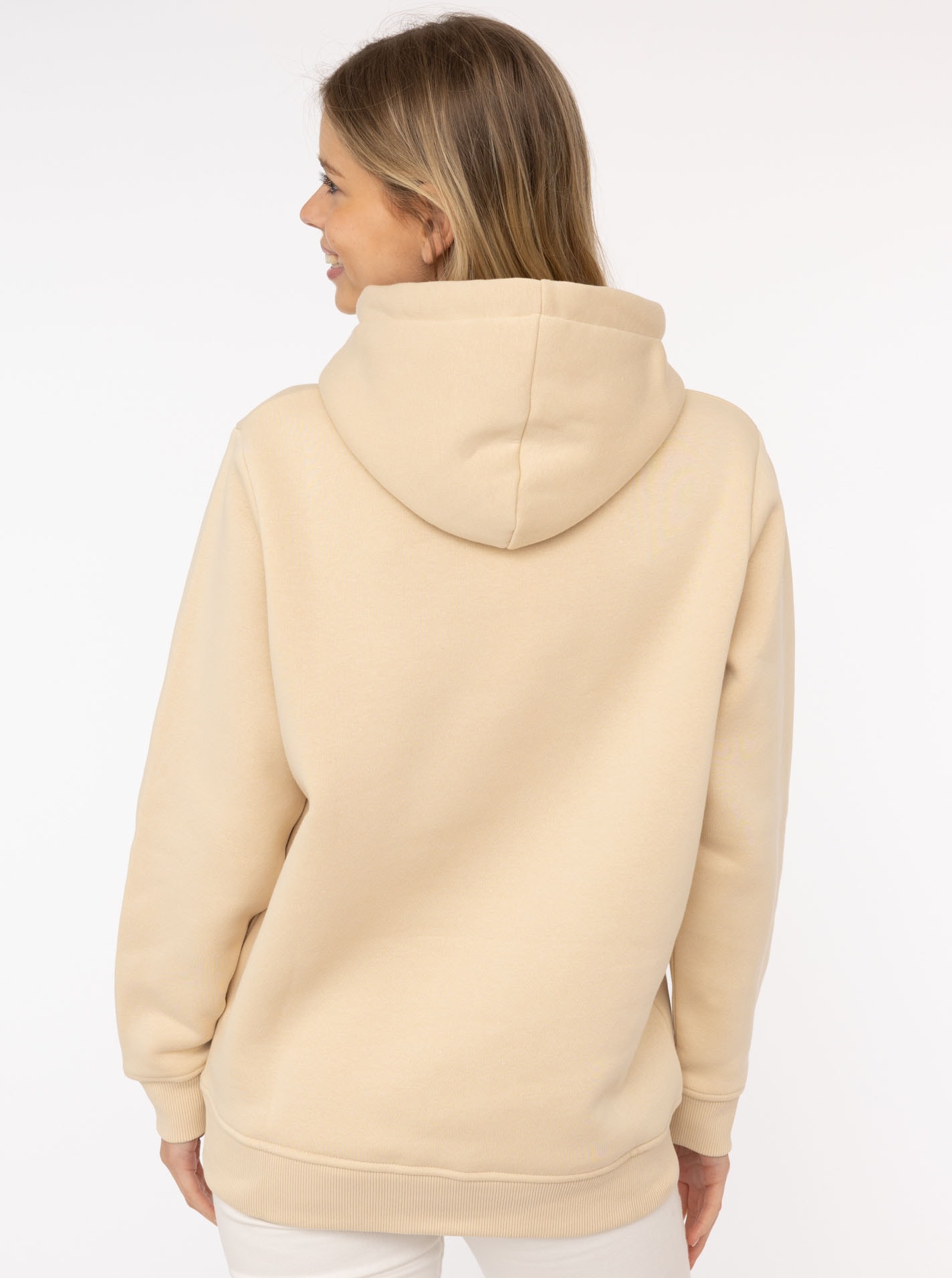 Zwillingsherz Sweatshirt, Kapuze, Langarm, Kordelzug, Stickerei vorn, modisch
