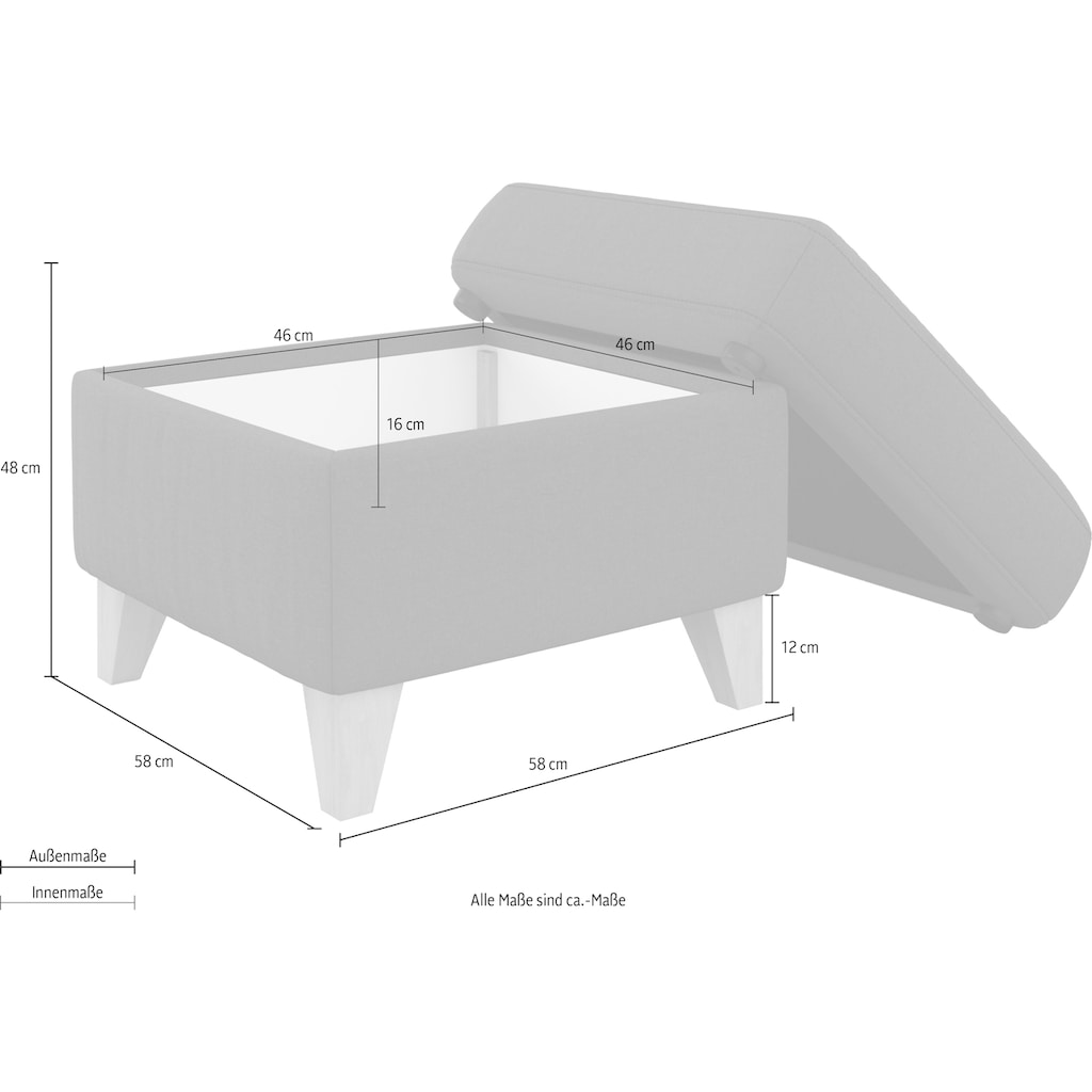 sit&more Stauraumhocker »Visby«