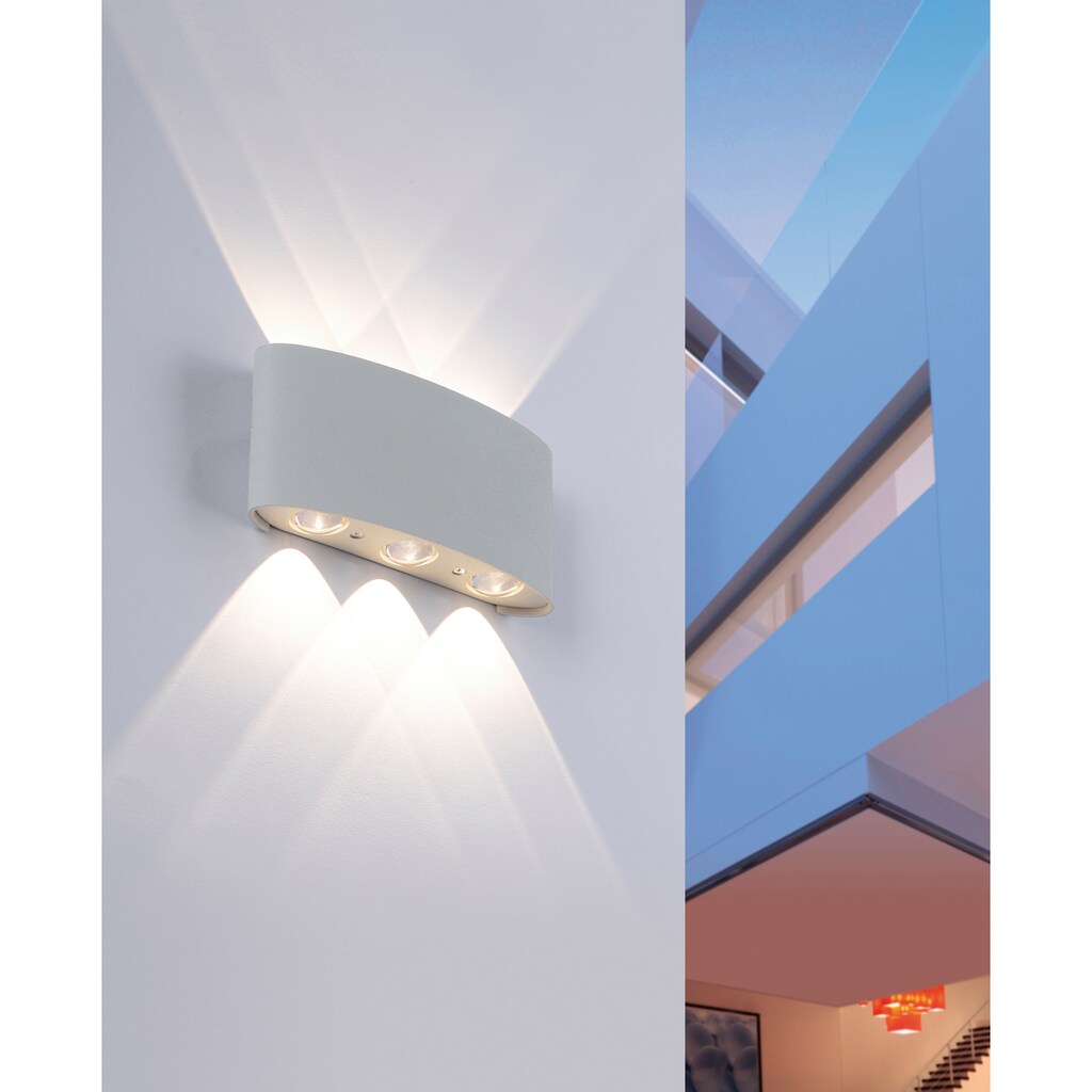 Paul Neuhaus LED Außen-Wandleuchte »Carlo«, 6 flammig-flammig, Schutzart IP 54, Für Außen- und Innenbereich