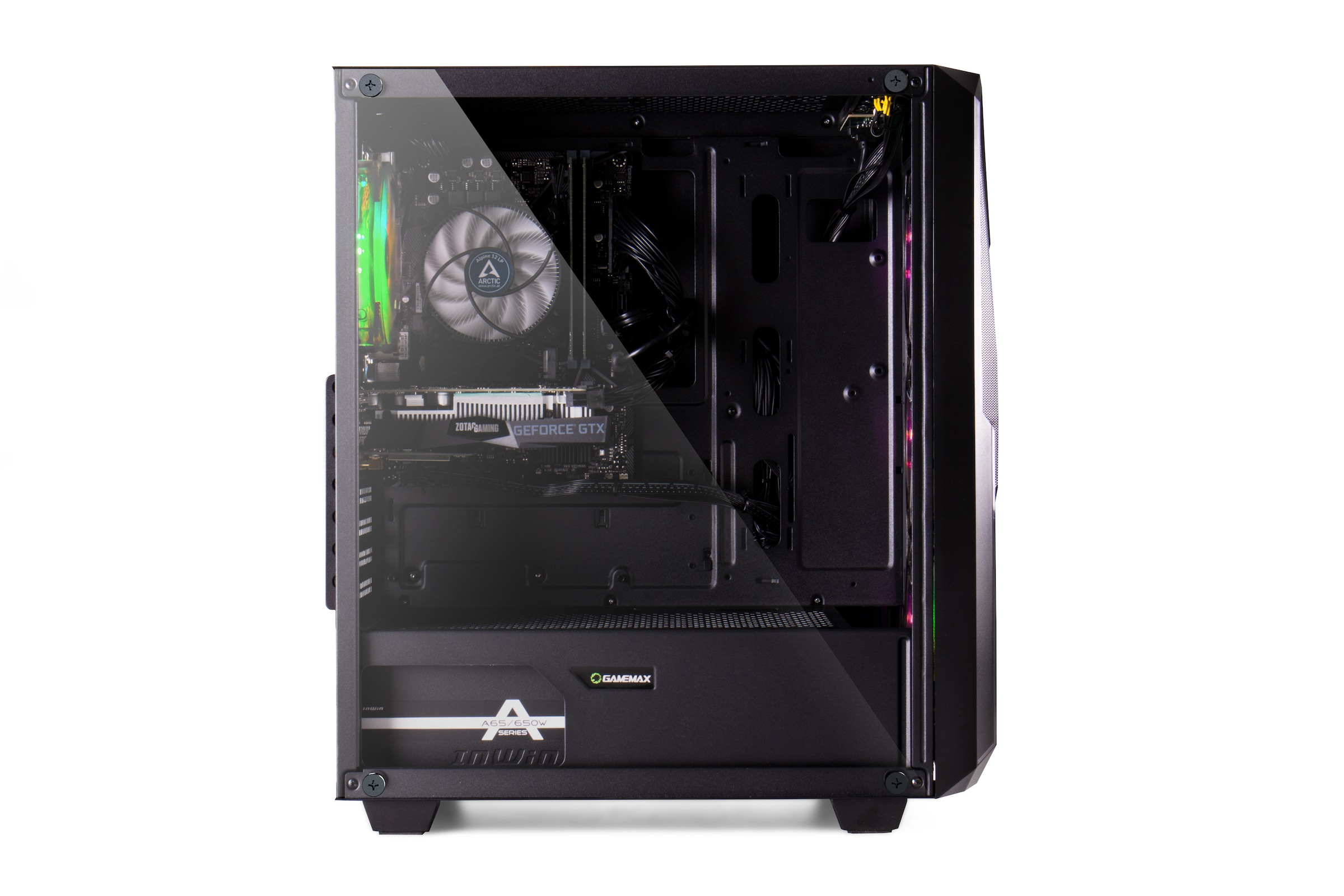 Hyrican Gaming-PC-Komplettsystem »Striker SET02466«, Windows 11, inklusive Curved Monitor AOC C27G2ZE/BK