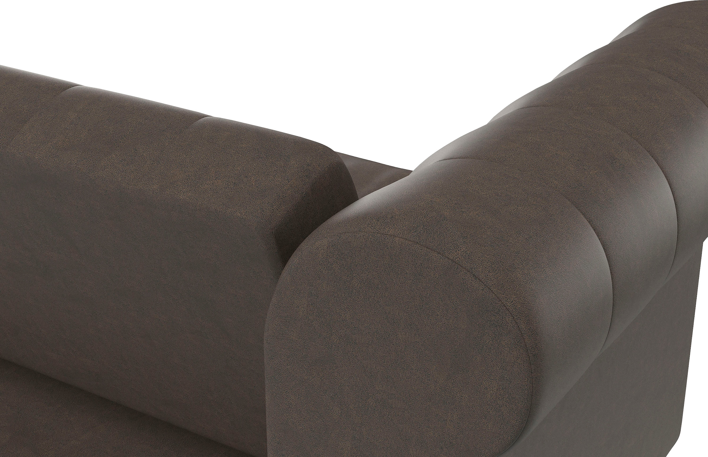 Dorel Home 3-Sitzer »Felix, Schlafsofa 236 cm, (Liegefläche 108x190cm), Rückenlehne« 3-fach verstellbar, Velours, Kunstleder, Luxus-Microfaser Vintage