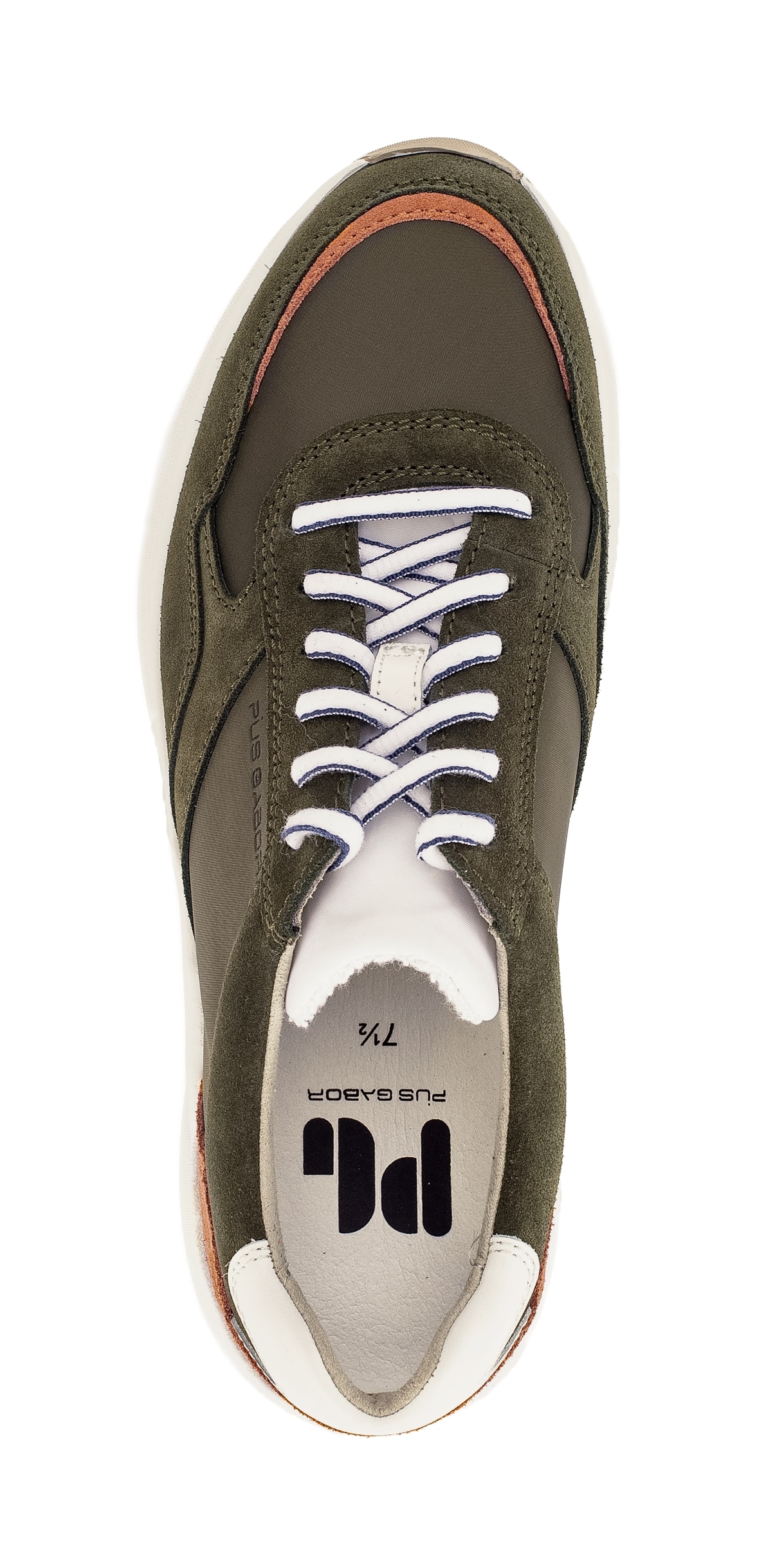 Pius Gabor Sneaker  , Freizeitschuh, Halbschuh, Schnürschuh mit Kontrastbesätzen, G-Weite