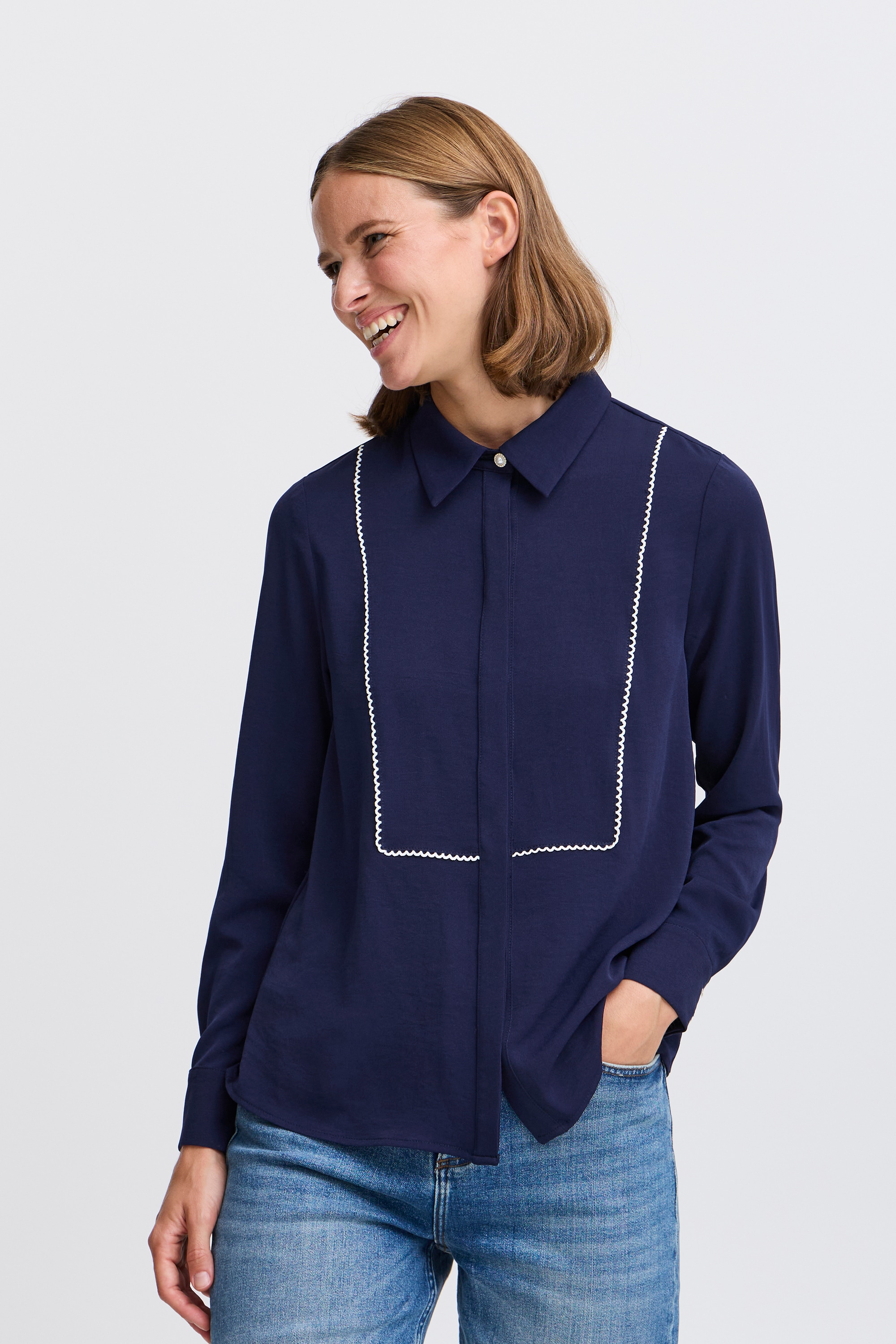 b.young Kurzarmbluse »Damen Kurzarm-Bluse BYIDALINE«
