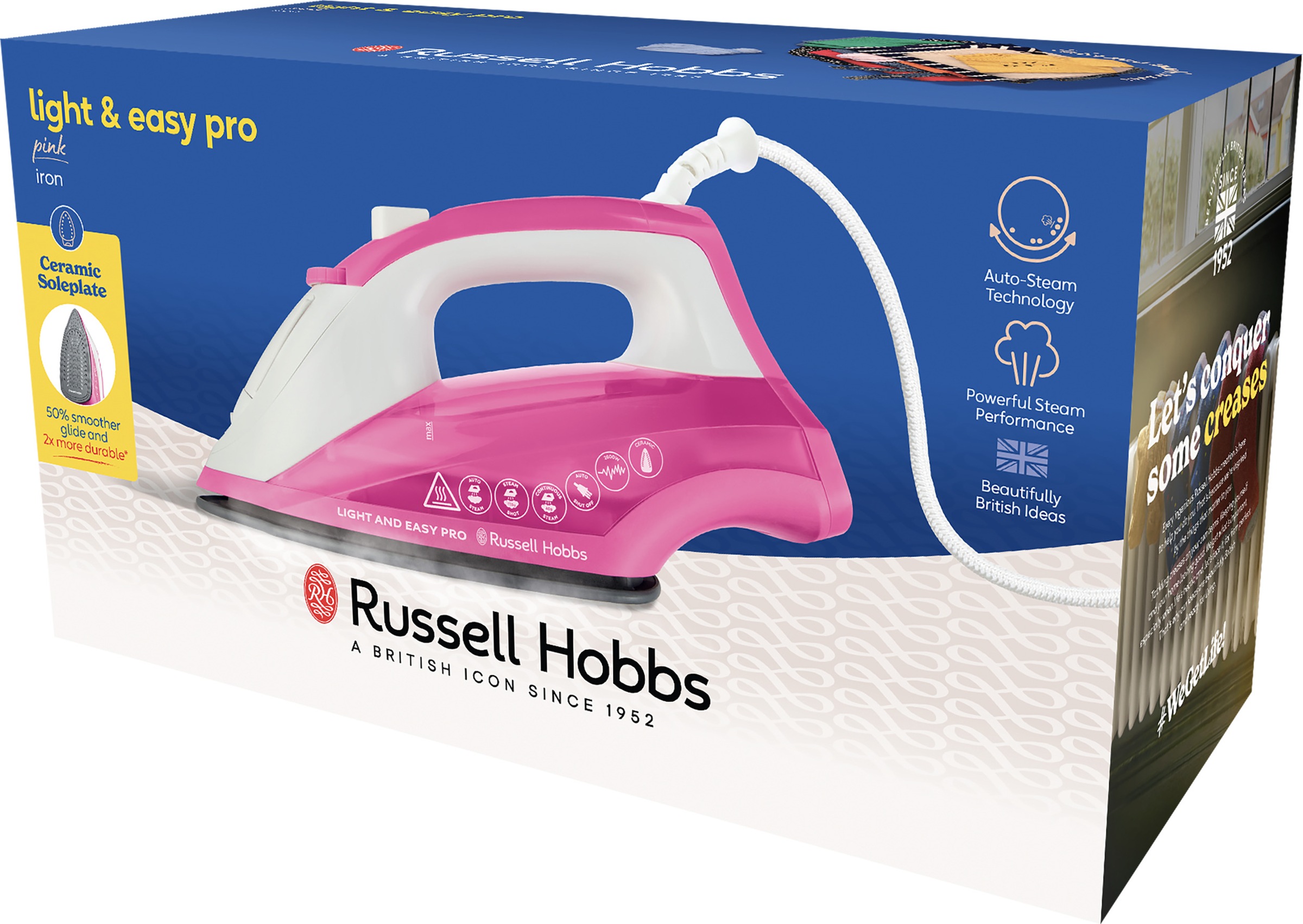 RUSSELL HOBBS Dampfbügeleisen »26461-56 Light and Easy Pro«, 2600 W