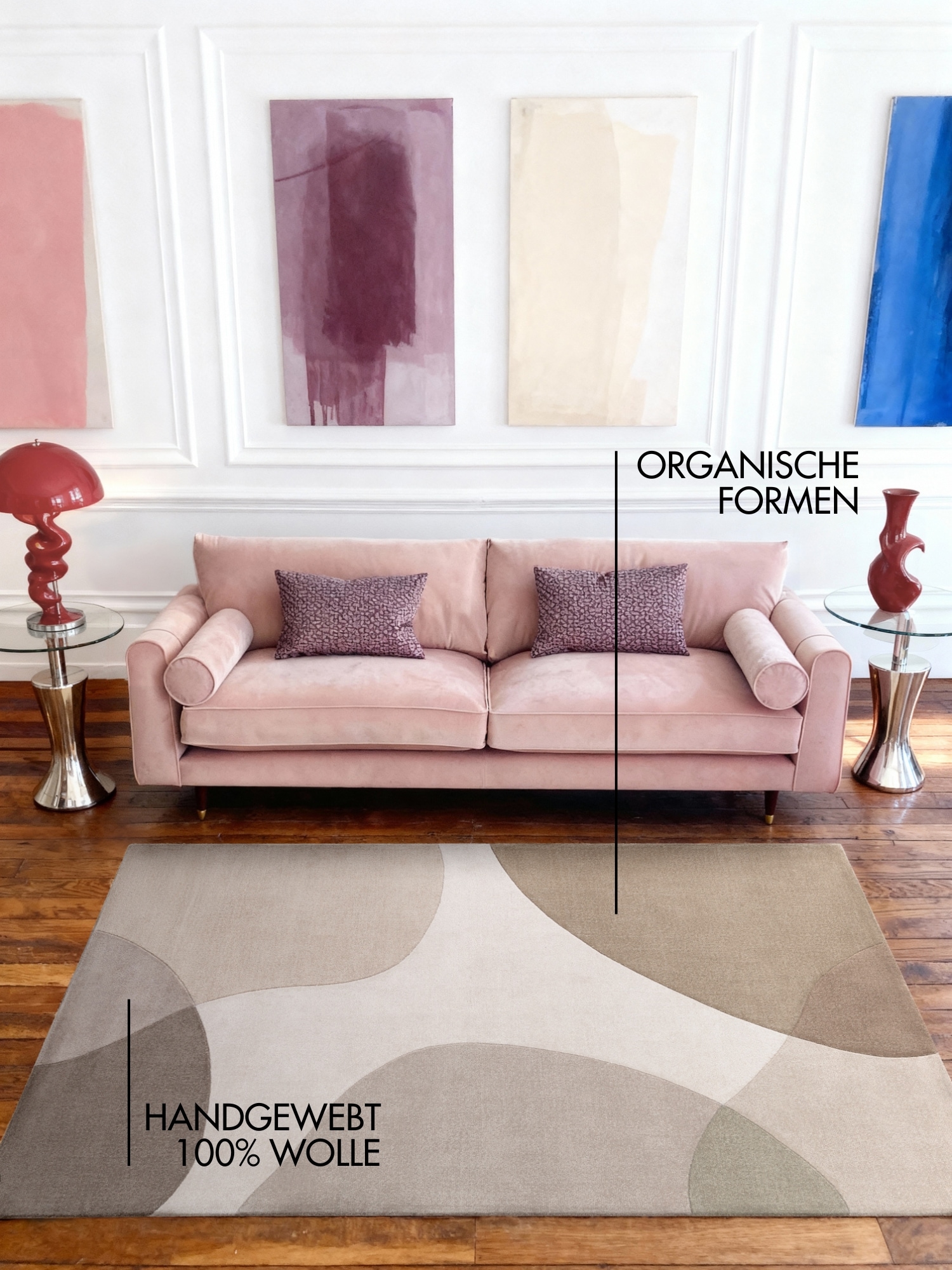 Ted Baker Wollteppich »Clarissa , auch in rund« 11 mm Höhe Wolle, Abstrakt, Natur, Wohnzimmer, Schlafzimmer, Modern, Geometrisch