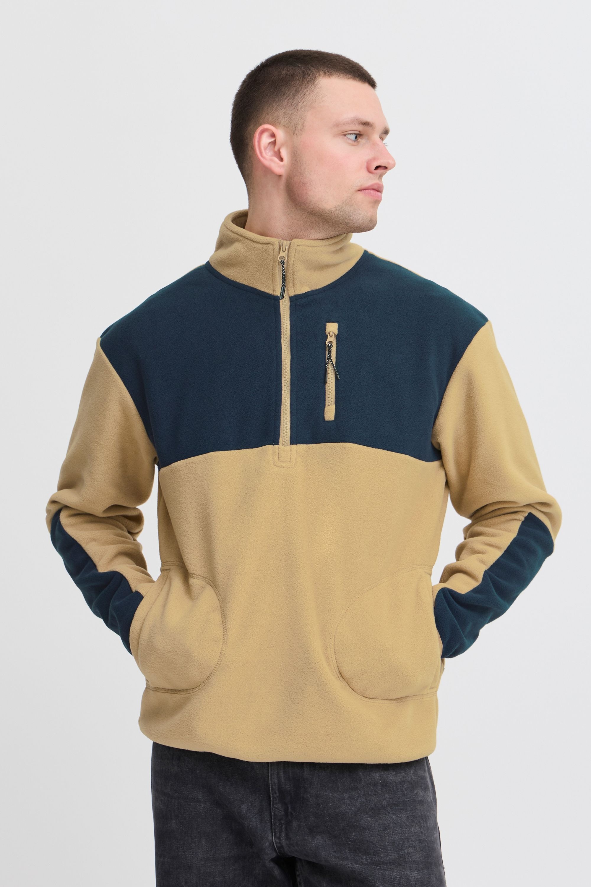 Blend Fleecejacke »Fleecejacke BHBROOKS Sweatshirt halfzipp«