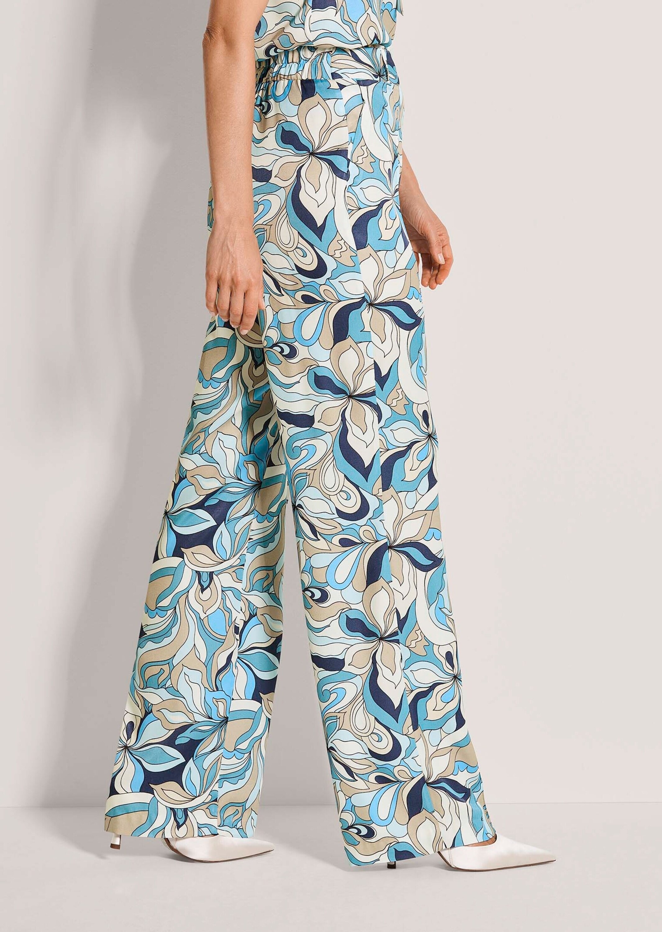 MADELEINE Chinos »Druckhose Viskosehose mit floralem Muster«