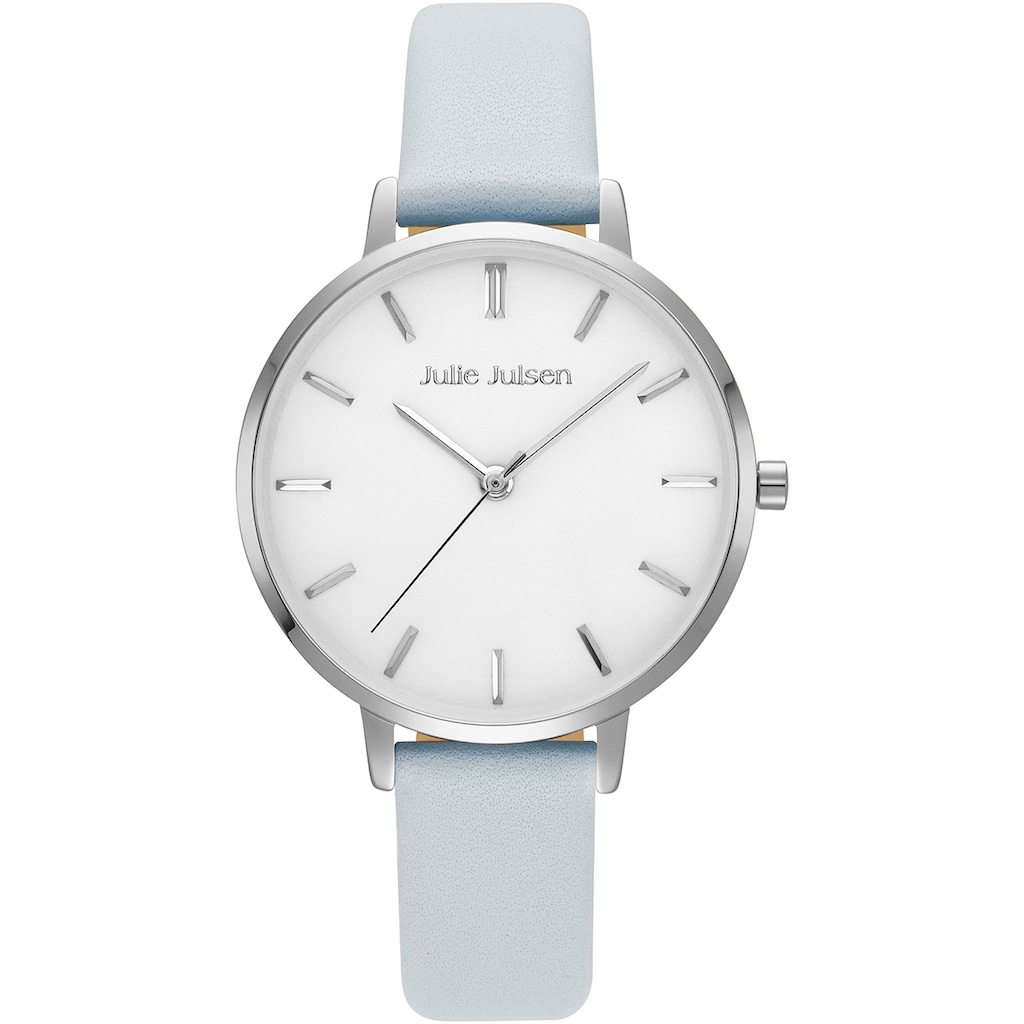 Julie Julsen Quarzuhr »Basic Silver Light Blue, JJW1430SL-4«