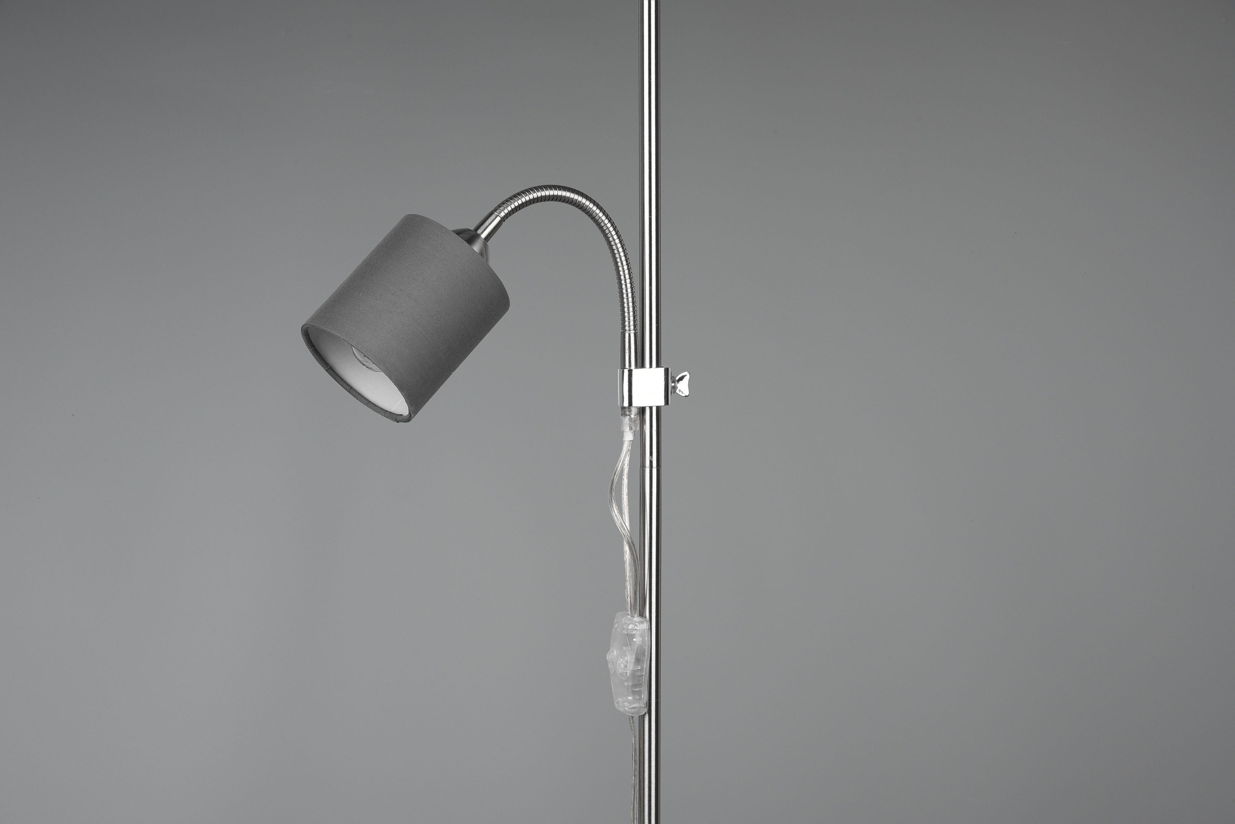 REALITY Leuchten Stehlampe »OWEN«, Leuchtmittel E27 | ohne Leuchtmittel, Getrennt schaltbar, Lesearm flexibel, Höhe 160 cm