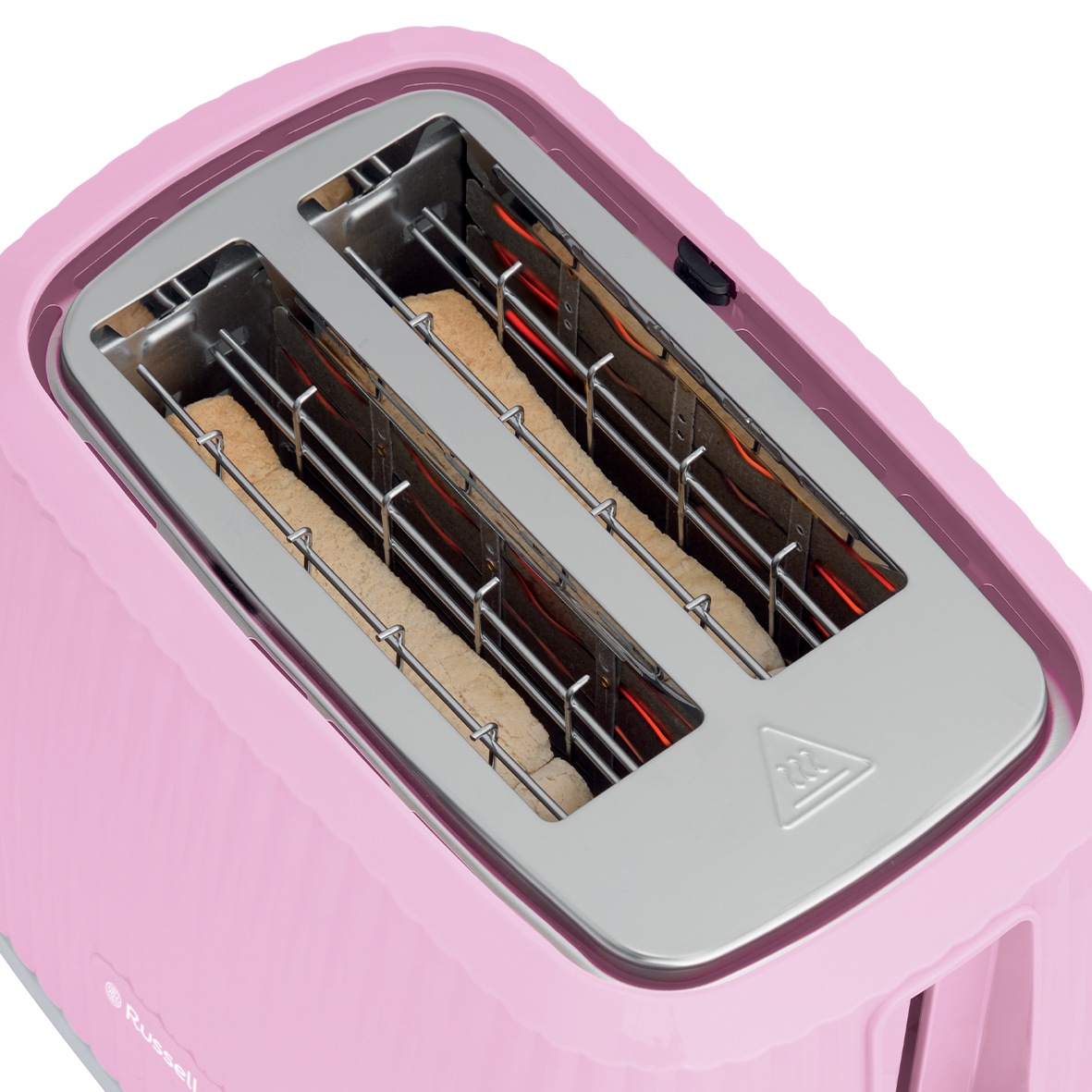 RUSSELL HOBBS Toaster »Eden 27372-56 Himbeere«, 2 Schlitze, 800 W, 6 Bräunungsstufen, Hebefunktion, Auftau-, Aufwärm- & Stoppfunktion