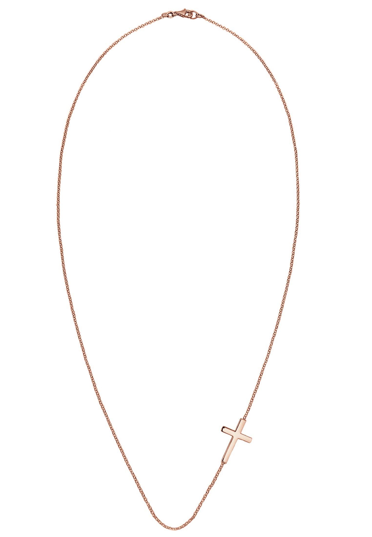 Elli Kette mit Anhänger »Halskette mit Kreuz Schlicht 925 Sterling Silber«