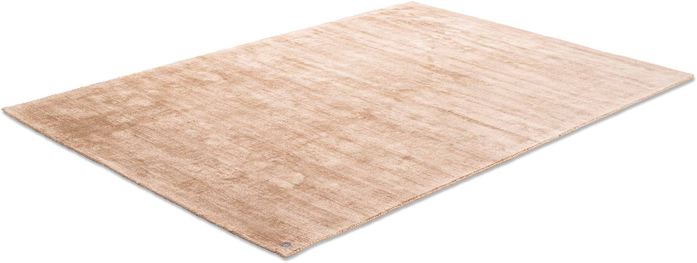 TOM TAILOR HOME Teppich »Shine uni«, rechteckig, 8 mm Höhe, Handweb Teppich, 100% Viskose, handgewebt, mit elegantem Schimmer