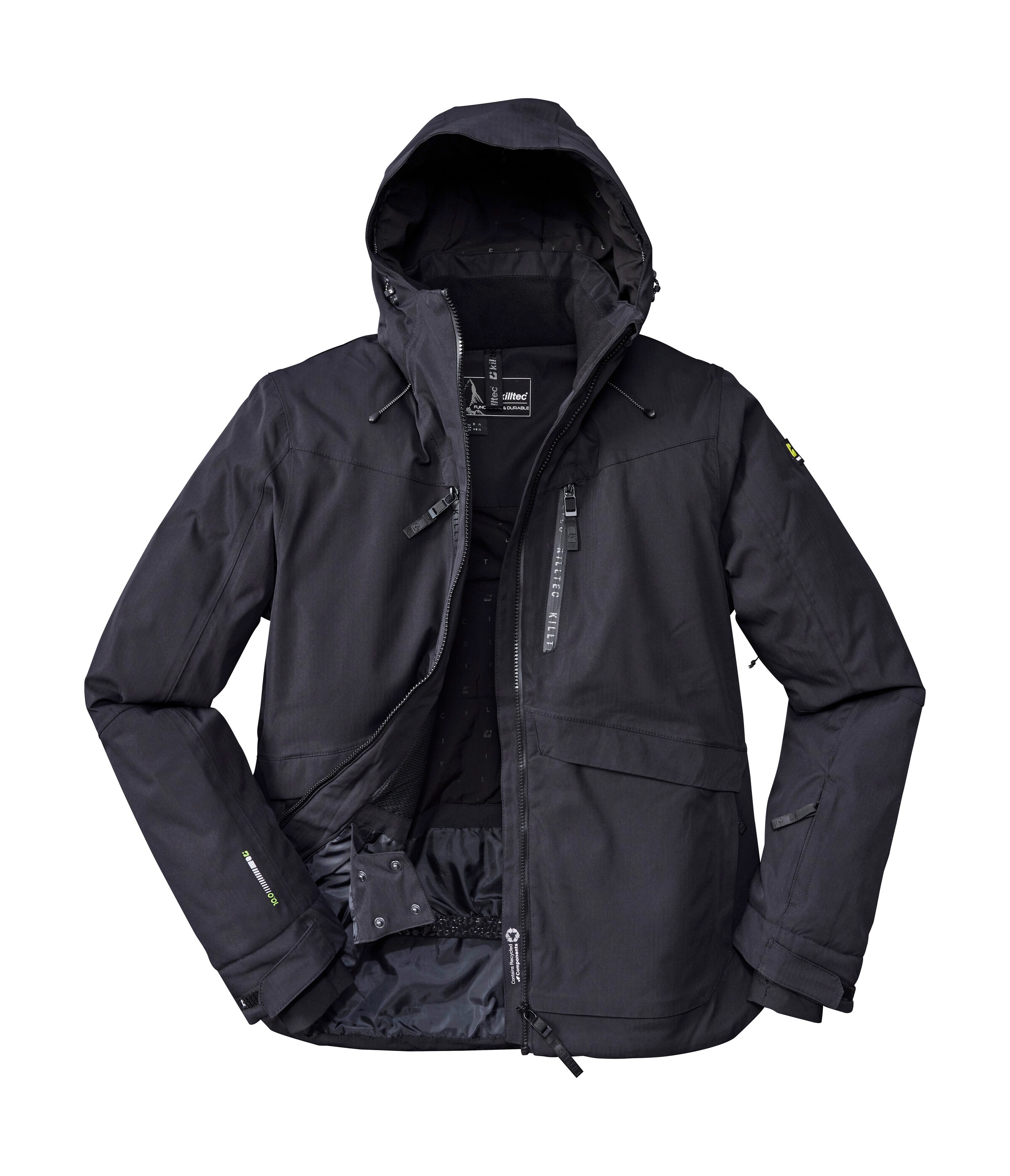 Killtec Skijacke »KSW 55 MN SKI JCKT« Wasserdichte, atmungsaktive Skijacke mit verschweißten Nähten