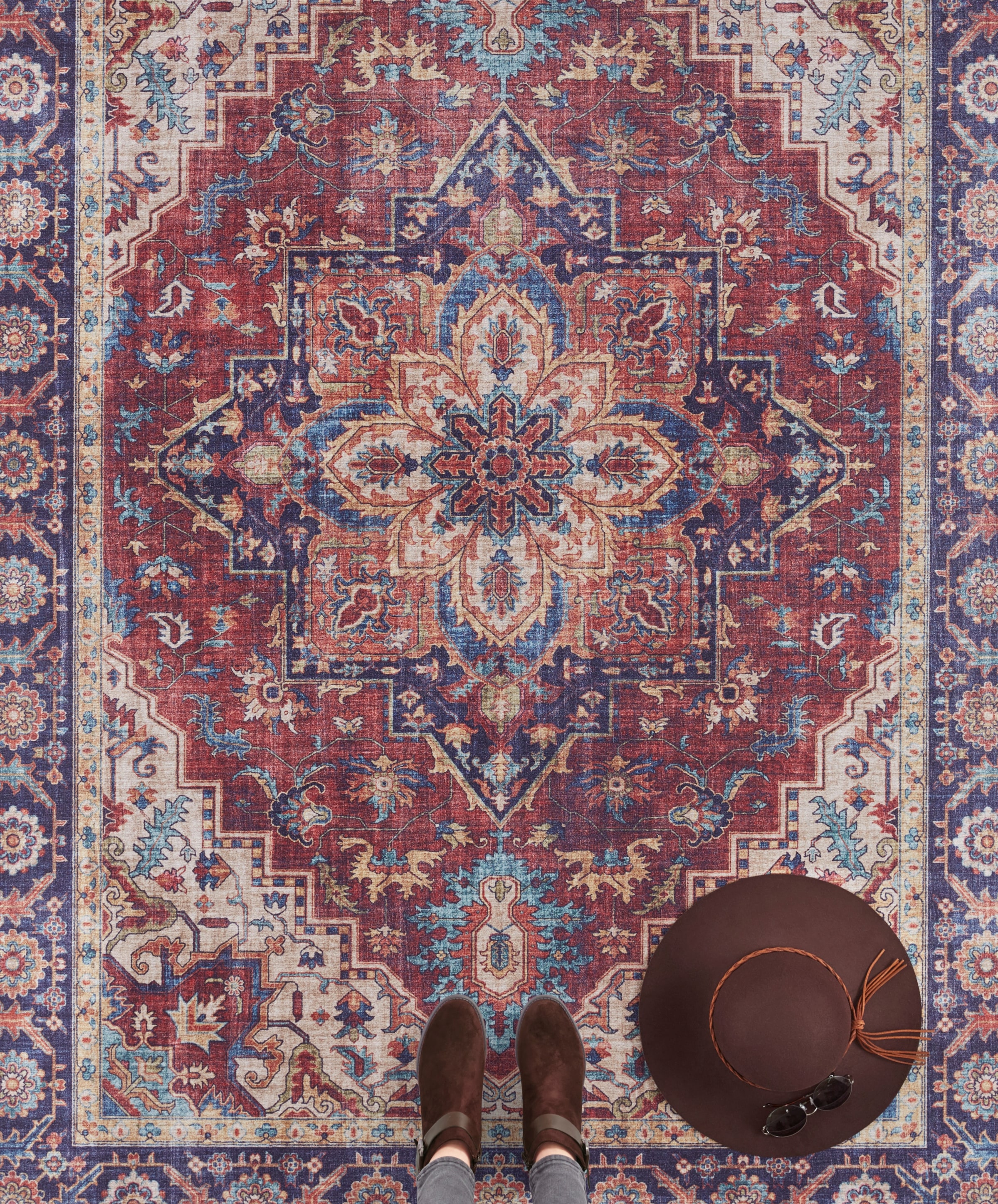 HANSE Home Teppich »Anthea«, rechteckig, 5 mm Höhe, Orientalisch, Läufer, Vintage, Wohnzimmer, Schlafzimmer, Esszimmer
