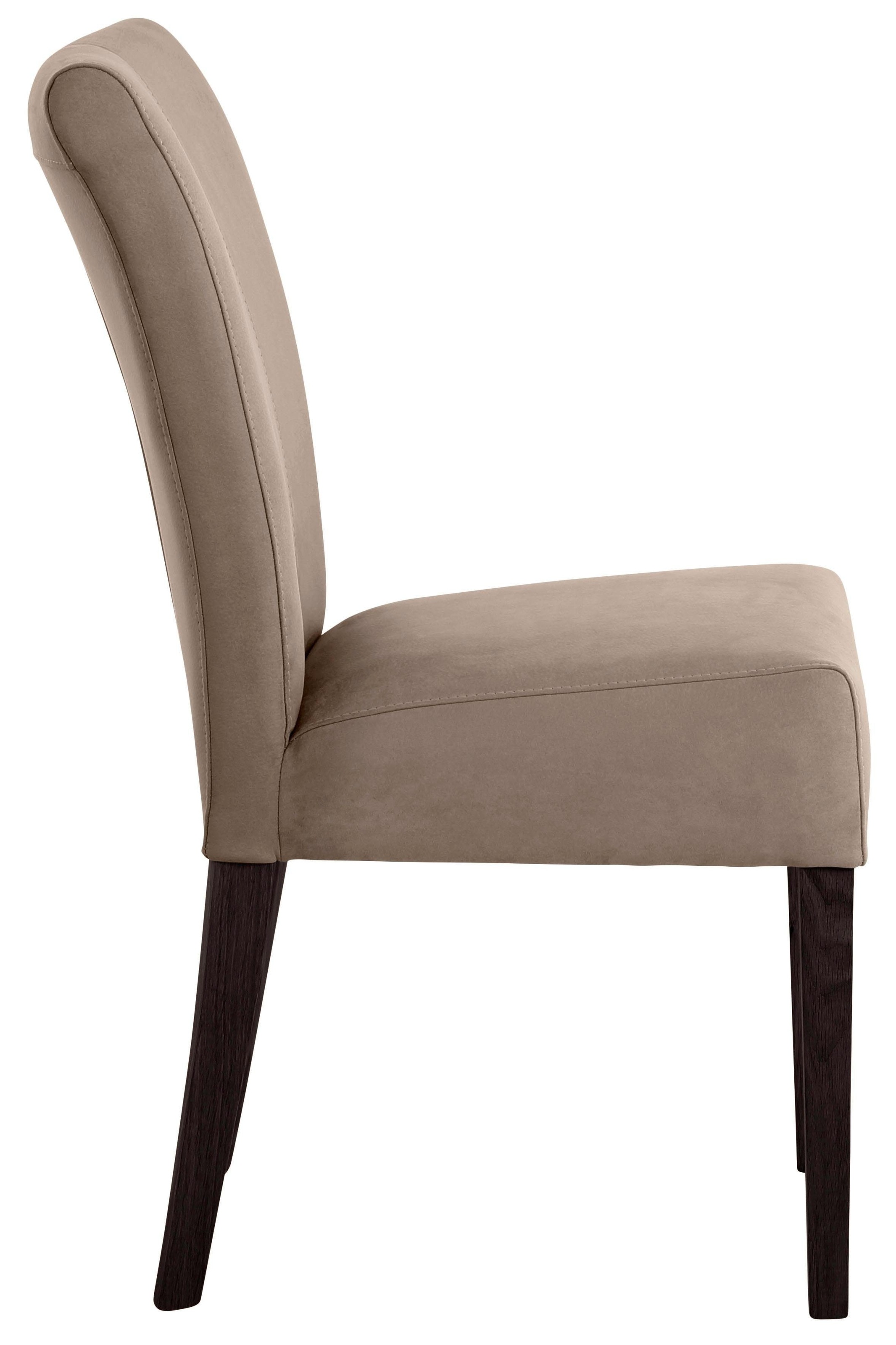 Home affaire 2 »Queen«, auf Feinstruktur, bestellen St., wengefarben Beine massiver aus Buche, (Set), lackiert Stuhl Raten