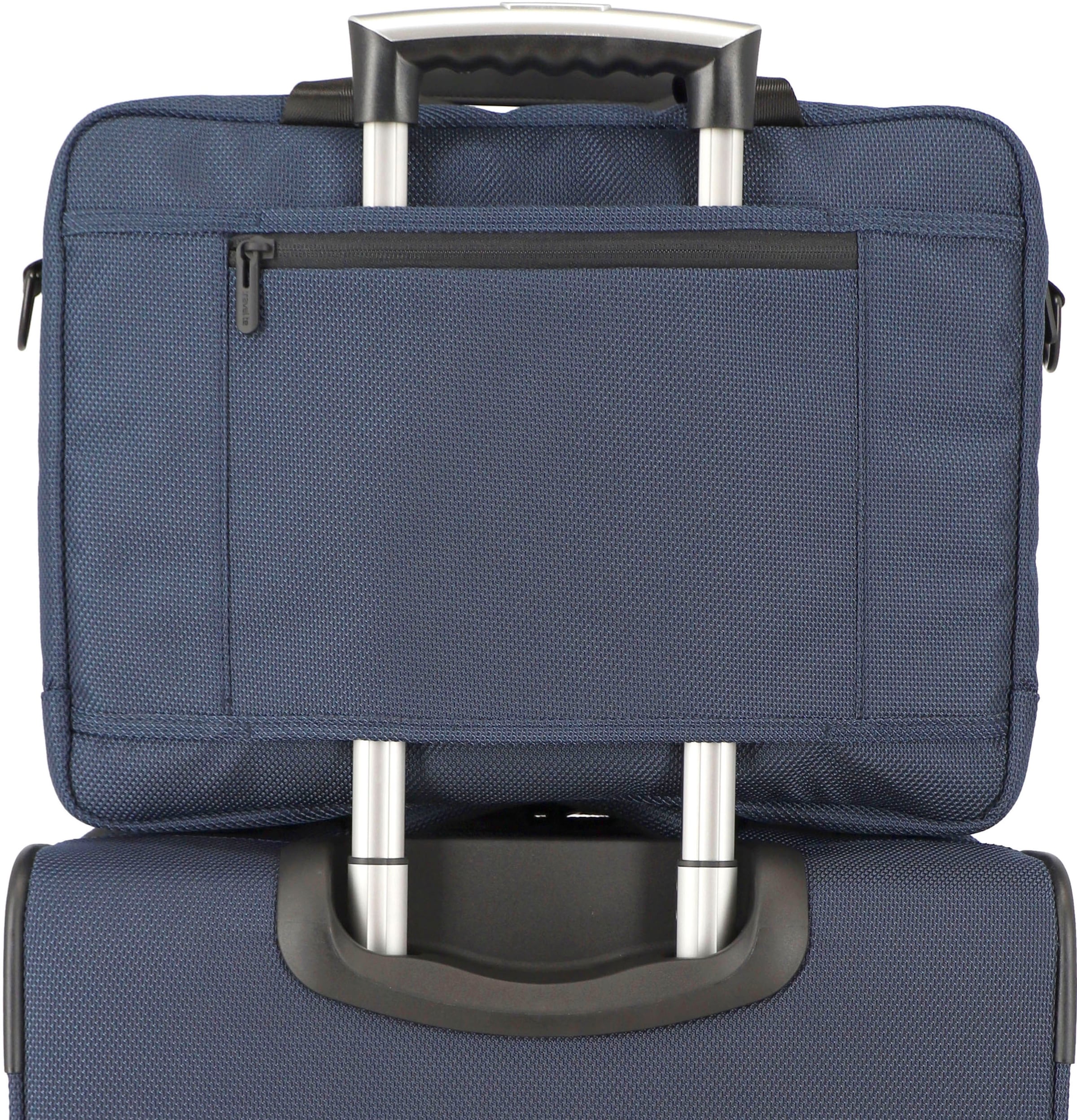 travelite Laptoptasche »Meet, marine«, Arbeitstasche mit 15,6-Zoll Laptopfach und Trolley-Aufsteck-System