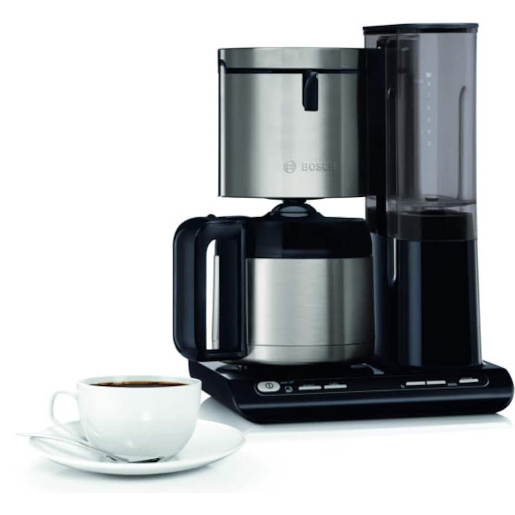 BOSCH Filterkaffeemaschine »TKA8A683 Styline«, 1,1 l Kaffeekanne, Papierfilter, 1x4