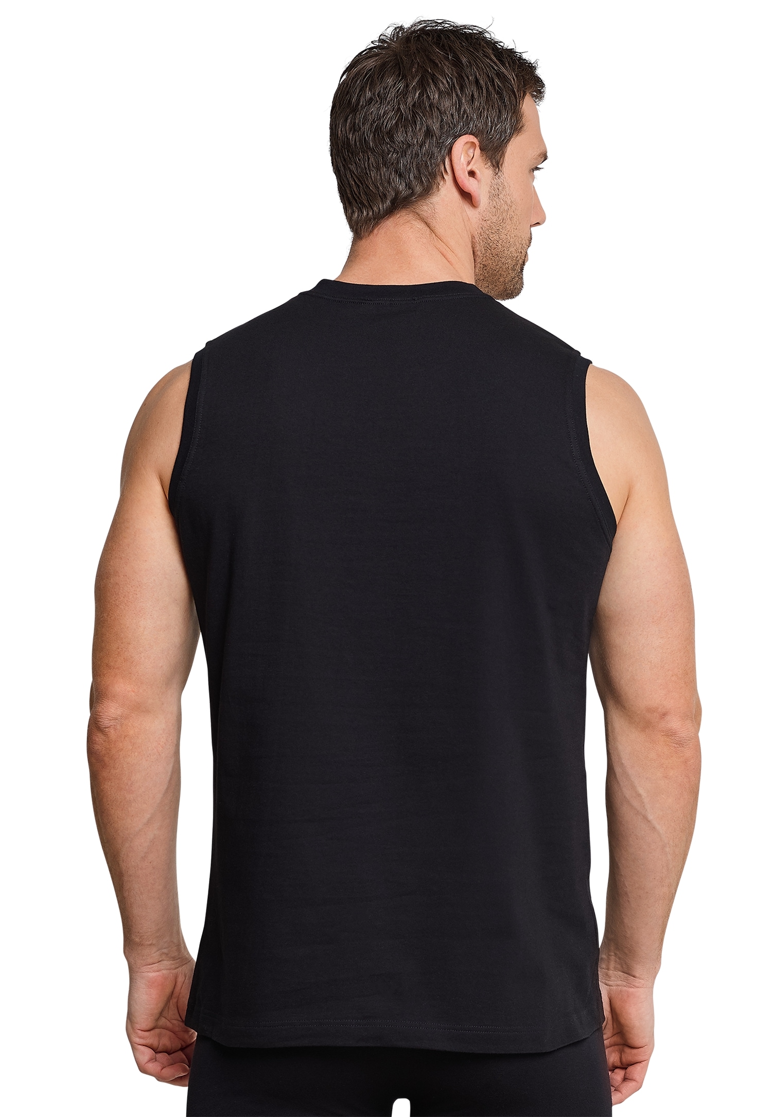 Schiesser Achselhemd »Essentials«, ärmellos, Doppelpack, Rundhalsausschnitt, Baumwolle