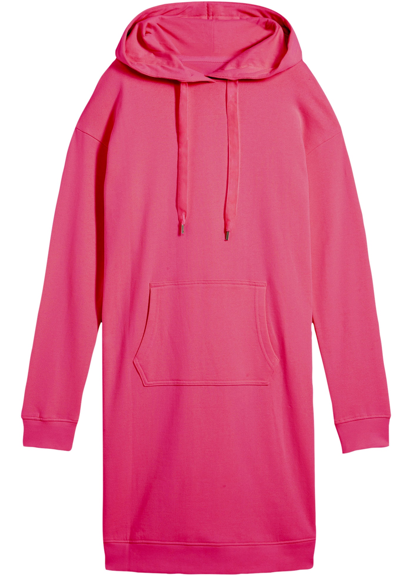 bonprix Sweatkleid »Sweatkleid mit Baumwolle« Kängurutasche mit Kapuze