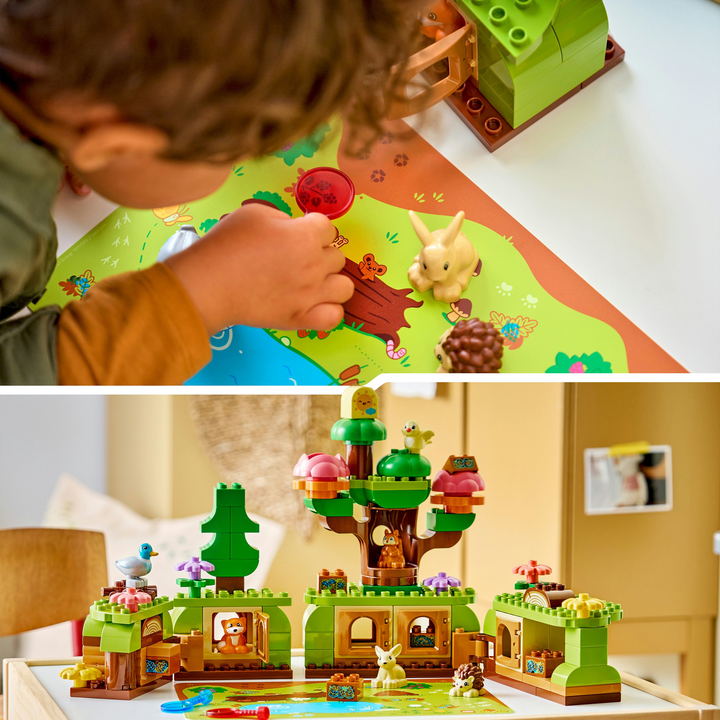LEGO® Konstruktionsspielsteine »Wald mit wilden Tieren (10480), LEGO DUPLO Town« Made in Europe