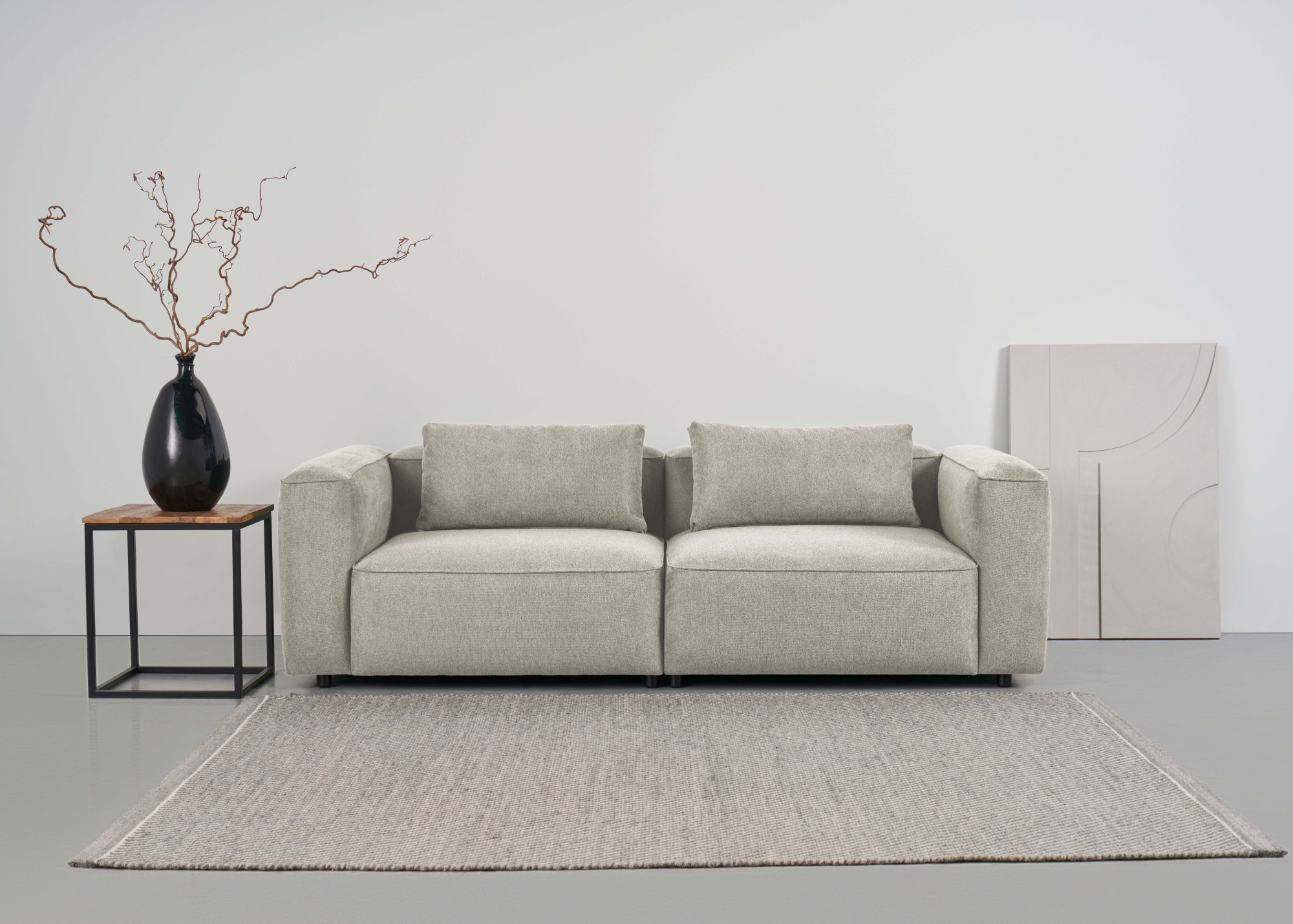 Home affaire 3-Sitzer »Tvinnet« Breite 228 cm, extra tiefe Sitzfläche, kubisches Sitzvergnügen