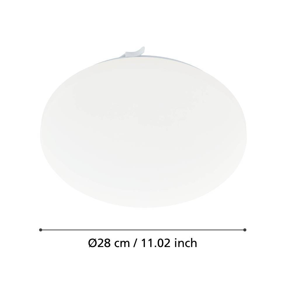 EGLO Deckenleuchte »FRANIA Deckenlampe, weiß, geringe Aufbauhöhe, 1x11,5 Watt, Büro«, 1 flammig, Leuchtmittel LED-Board | LED fest integriert, Wohzimmer, Küche, Esszimmer, Flur, modern, rund, 1100 Lumen, 28x7cm