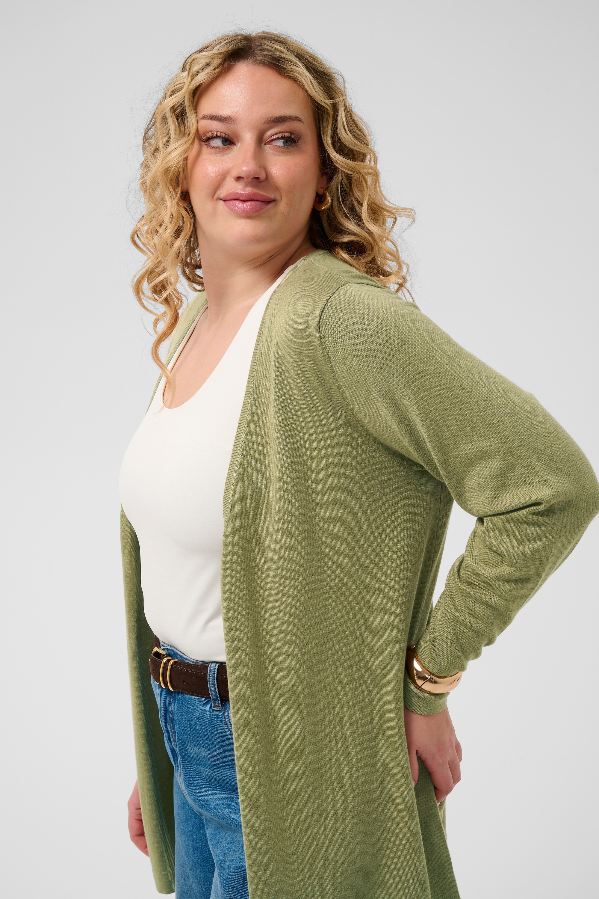 KAFFE Curve Strickjacke »Damen Strickjacke KCfarsia«