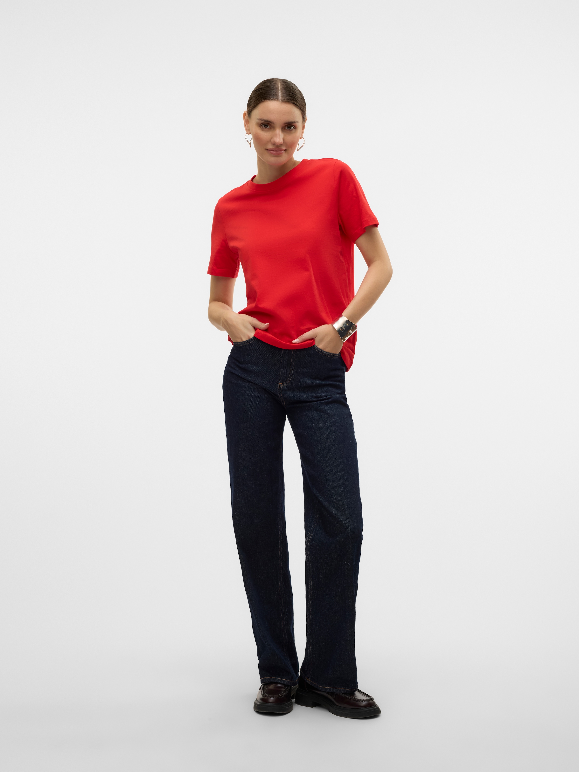 Vero Moda Kurzarmshirt »VMPAULINA SS T-SHIRT GA JRS NOOS«