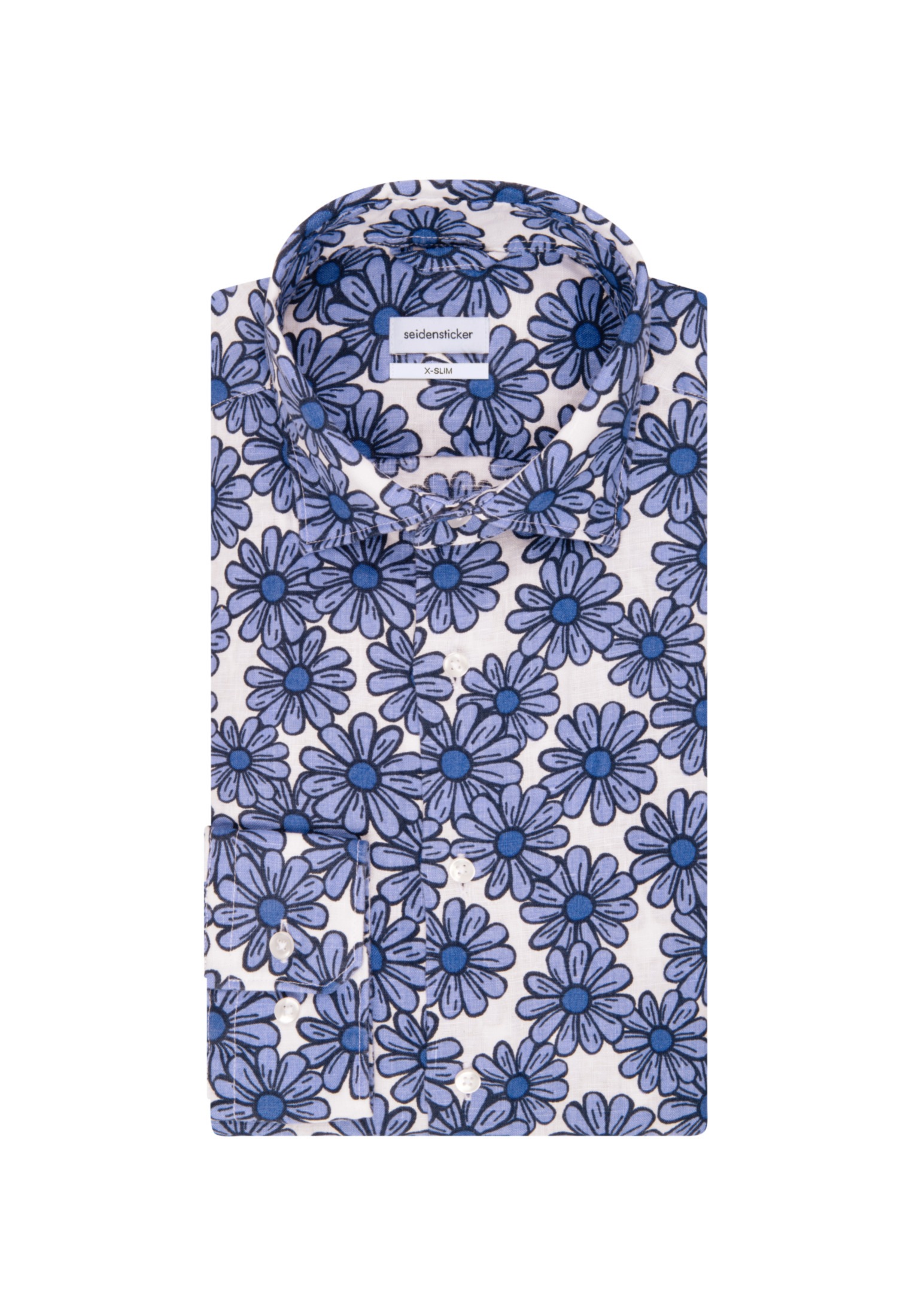 seidensticker Businesshemd »X-Slim«, X-Slim Langarm Kentkragen Floral
