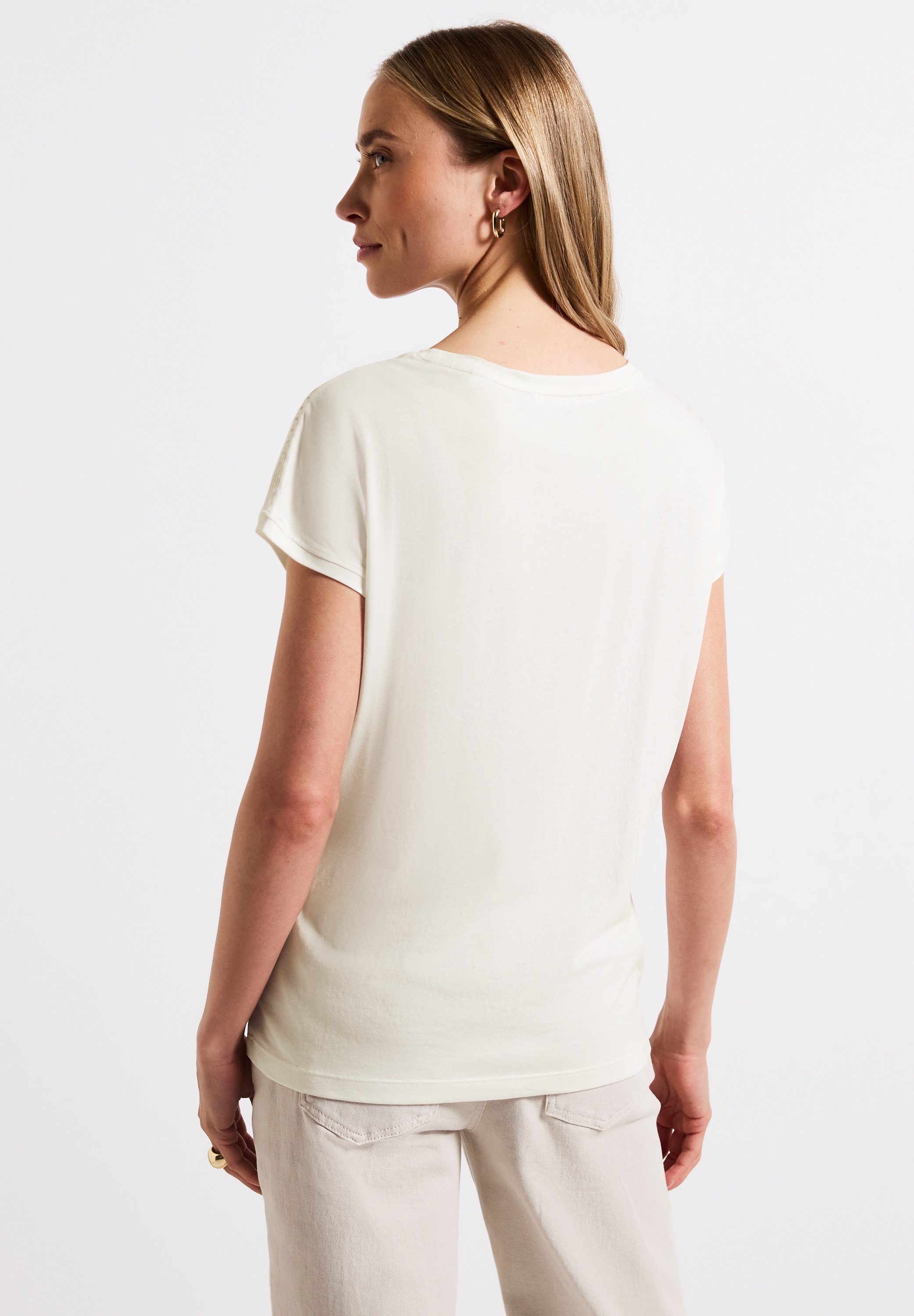STREET ONE T-Shirt, mit Häkeldetails