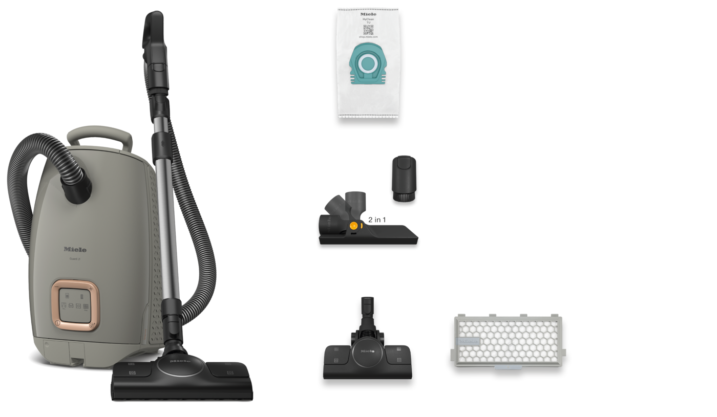 Miele Bodenstaubsauger »Guard L1 Silence mit ComfortFit, Nachfolger Complete C3 Silence« 550 W mit Beutel Der Leisteste von Miele mit 62 dB, Silence System Pro, DynamicDrive