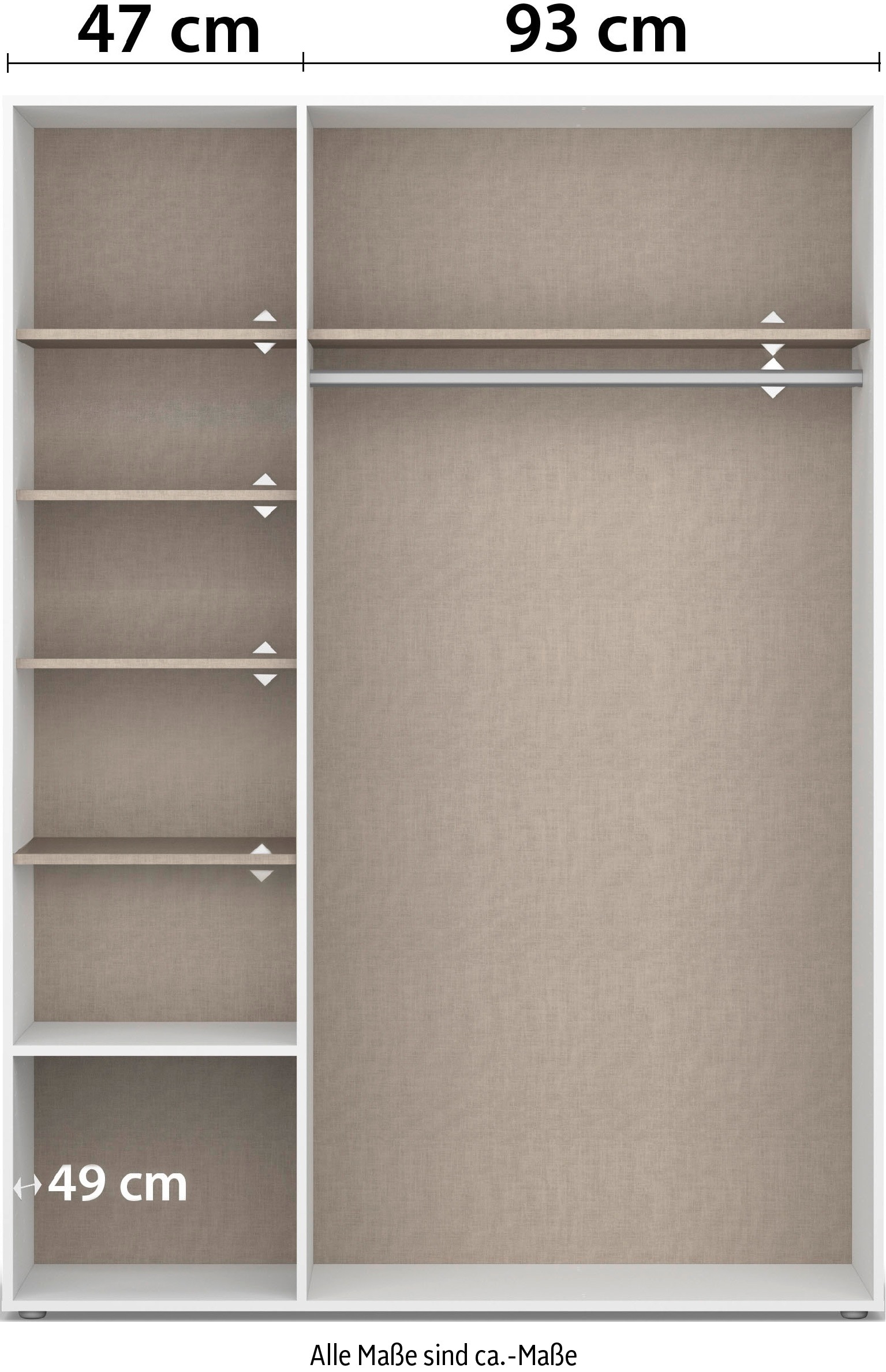 rauch Drehtürenschrank »Voyager, Kleiderschrank mit Außenschubkästen, Garderobe«, (in 3 verschiedenen Ausstattungen BASIC/CLASSIC/PREMIUM), Made in Germany