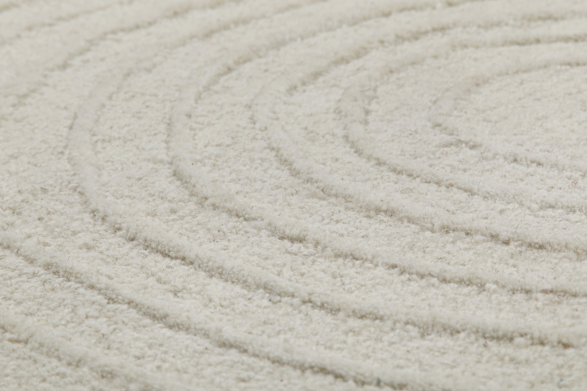 Wecon home Wollteppich »Hamptons NINETEEN«, rechteckig, 15 mm Höhe, Läufer, Schurwolle, Kurzflor, Wohn- & Schlafzimmer, Hoch-Tief-Effekt