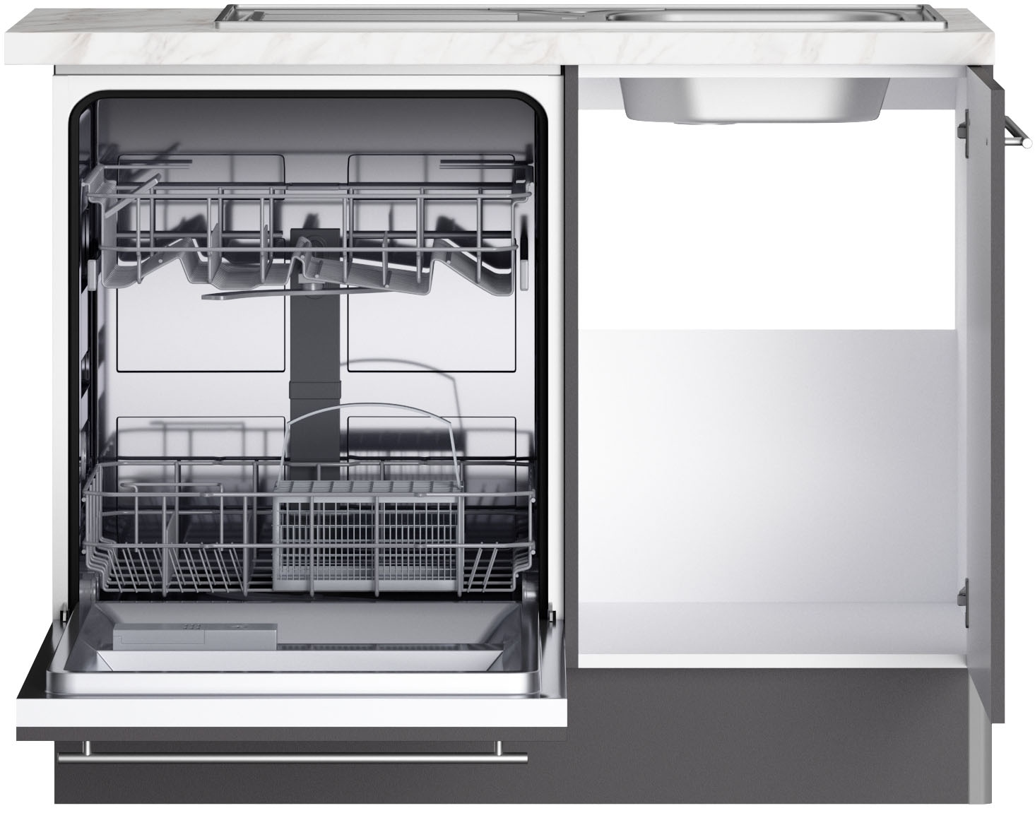 KOCHSTATION Küche »KS-Bern2«, Stellmaße 295 x 175 cm, wahlweise mit E-Geräten