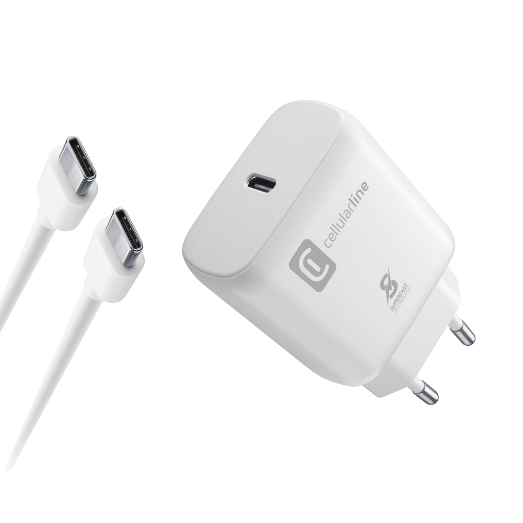 Cellularline USB-Ladegerät »USB-C Charger Kit für Samsung 25W«
