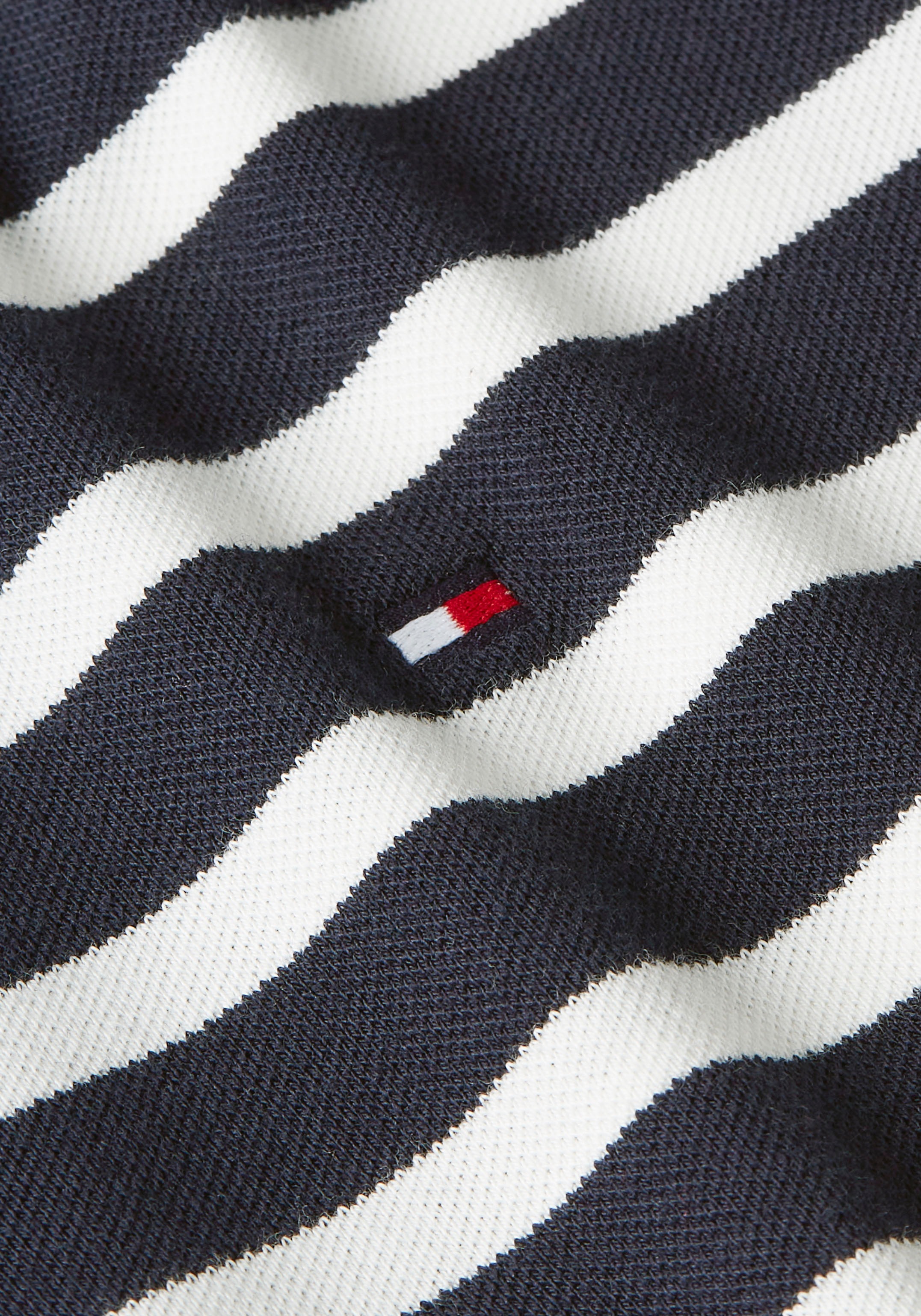 Tommy Hilfiger Poloshirt »1985 REG PIQUE STRIPE POLO SS«, mit dezenter Tommy Hilfiger Logostickerei