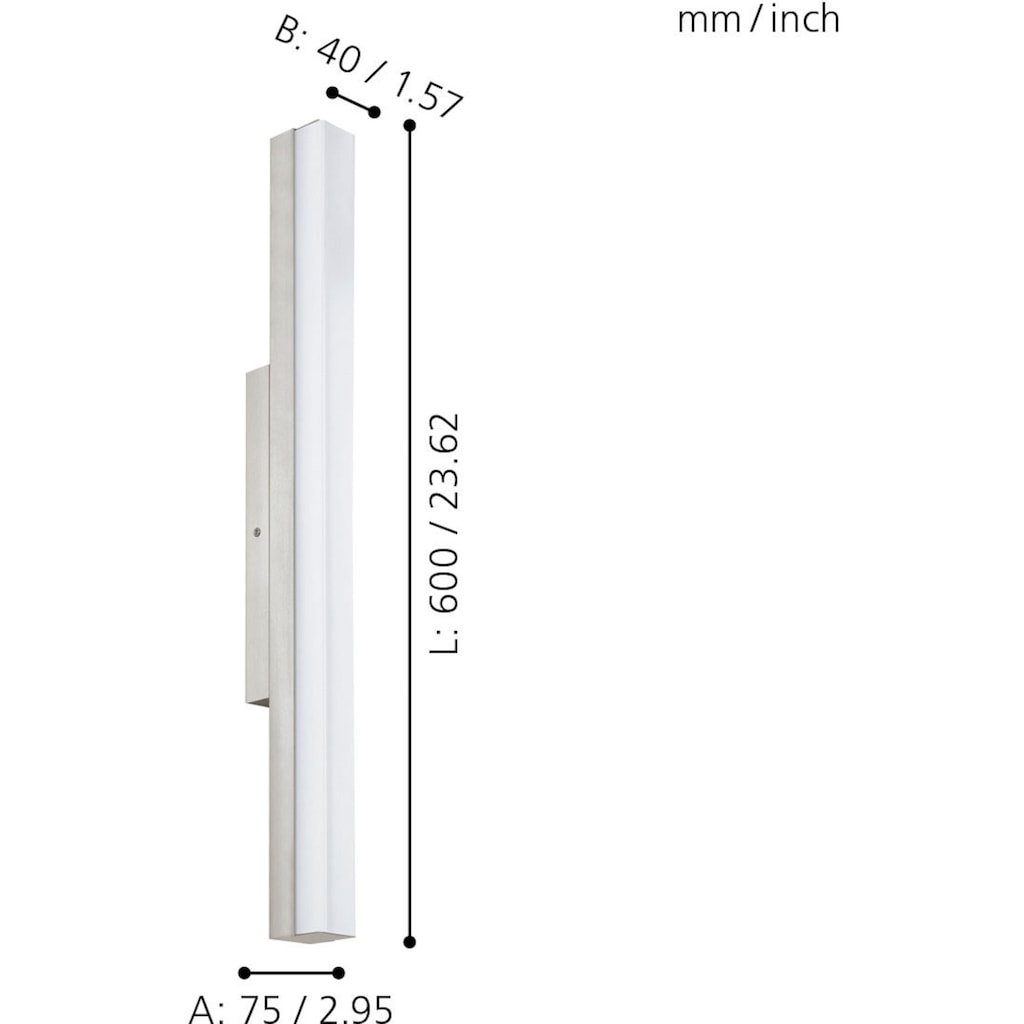 EGLO LED Wandleuchte »TORRETTA«, 1 flammig-flammig