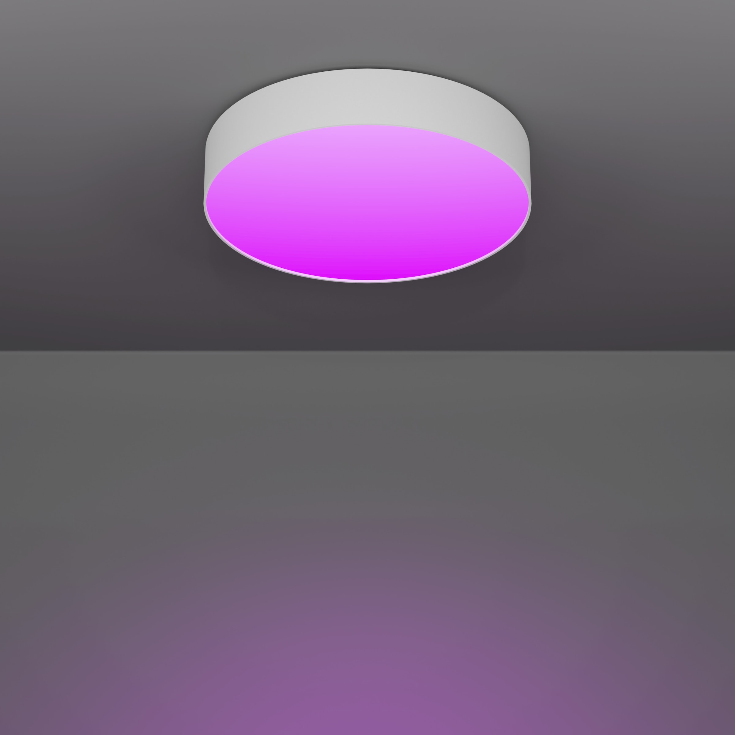 EGLO LED Deckenleuchte »GALLIZZI-Z Deckenlampe - Kunststoff - LED - 15W - IP20« LED-Modul 1 Stk. Kaltweiß | Neutralweiß | RGB | Warmweiß Wohzimmerlampe, Esszimmerlampe, Flur, Schlafzimmer, H7 x Ø39 cm